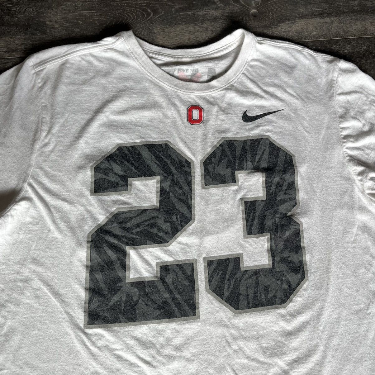 Nike Nike Lebron James Ohio State Buckeyes Jersey Logo T Shirt 23 Size US XL / EU 56 / 4 - 3 Thumbnail