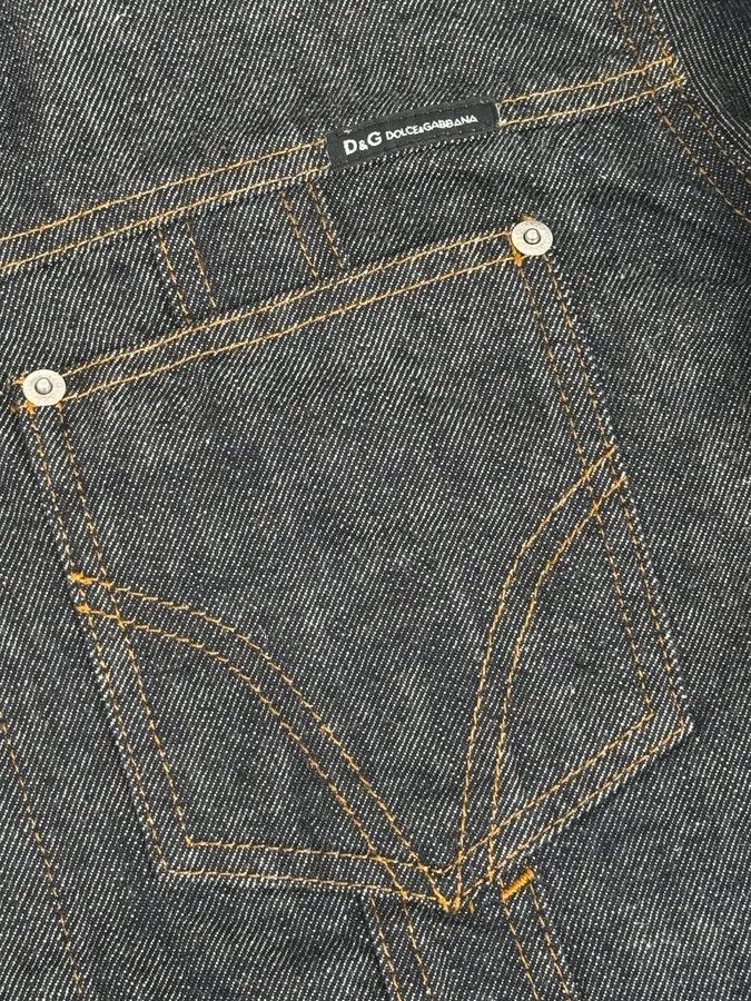 Dolce & Gabbana 2000s Dolce & Gabbana Navy Raw Denim Jacket Size US M / EU 48-50 / 2 - 8 Thumbnail