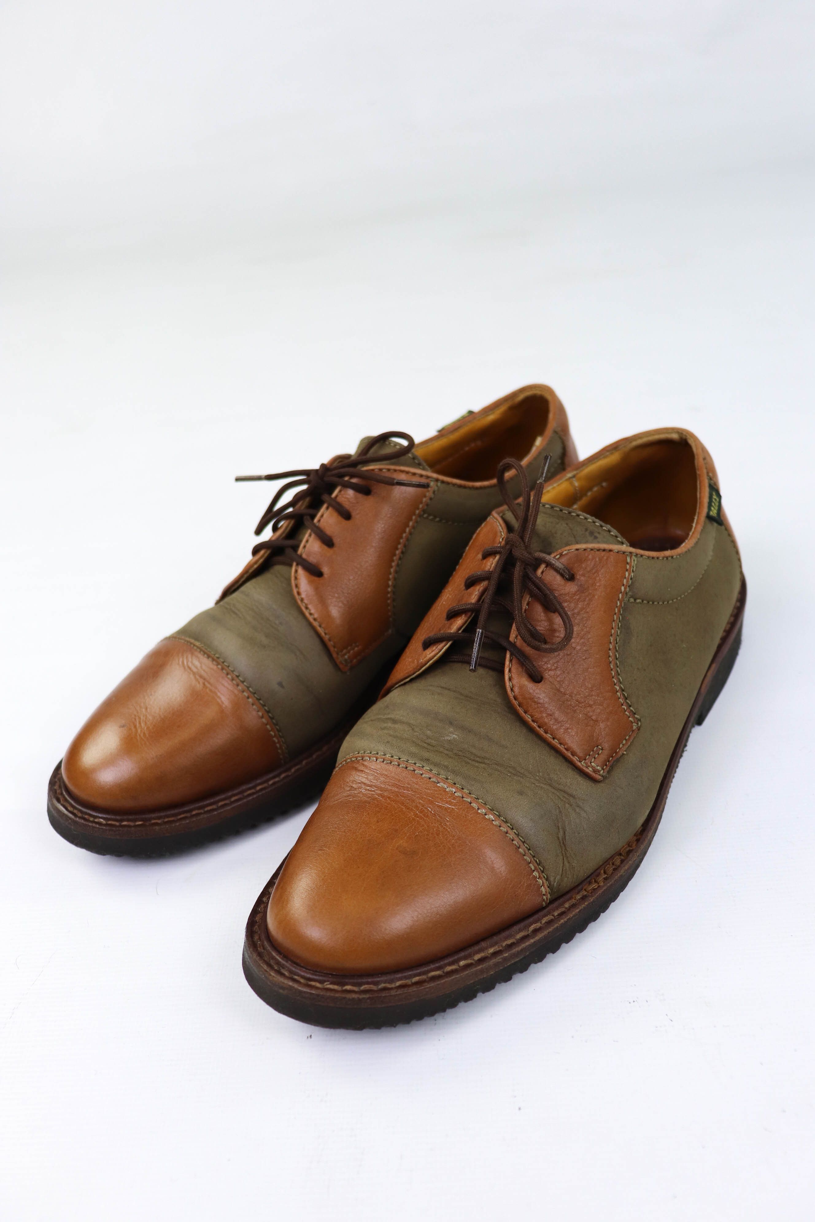 Bally BALLY Vintage Combined Nubuck/Leather Cap Toe Oxford Shoes Size US 9 / EU 42 - 5 Thumbnail