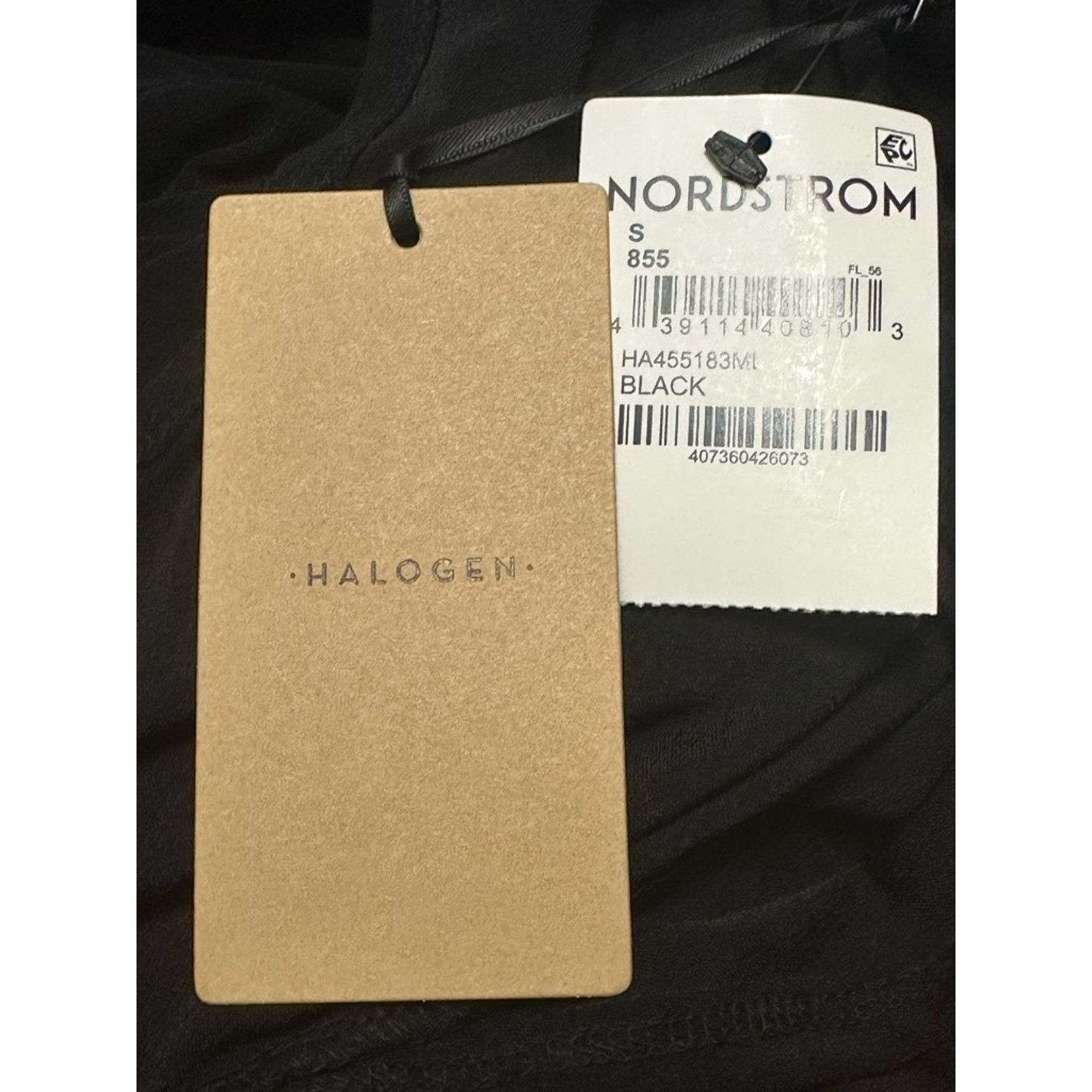 Other Halogen Belted Wrap Dress Midi Short Sleeves Black S NWT Size S / US 4 / IT 40 - 8 Thumbnail