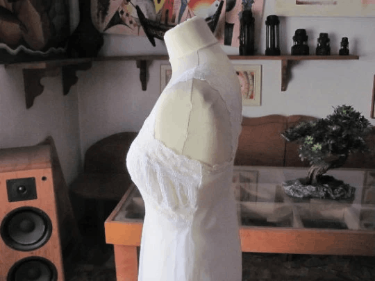 Vintage Splendida Camicia da Notte / Nightgown , Italy 1940s Size L / US 10 / IT 46 - 9 Thumbnail