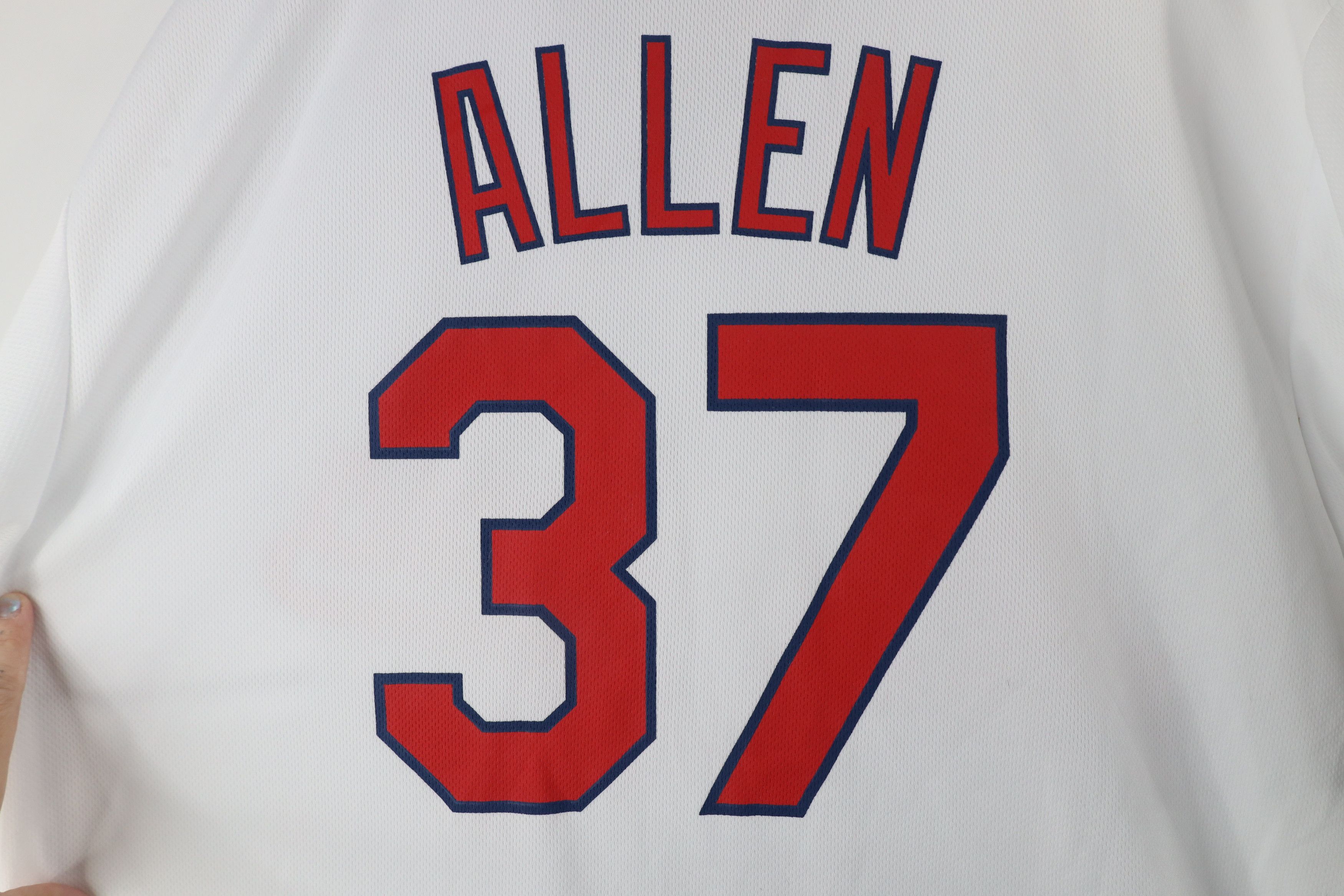 Vintage Vintage Allen Cleveland Indians Baseball Jersey White #37 Size US XL / EU 56 / 4 - 9 Thumbnail