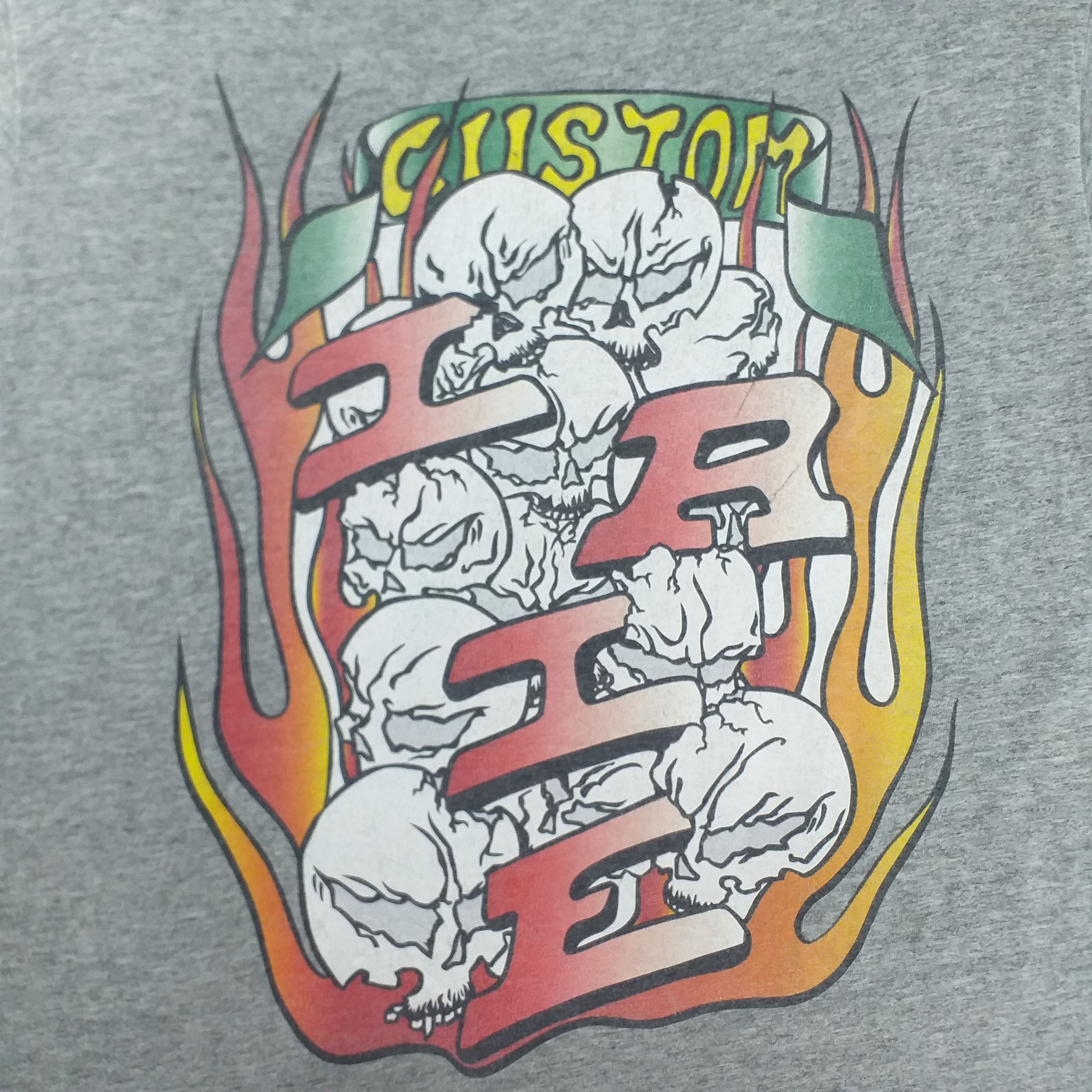 Japanese Brand Skull Uniqlo Large Tshirt -F056 Size US L / EU 52-54 / 3 - 4 Thumbnail