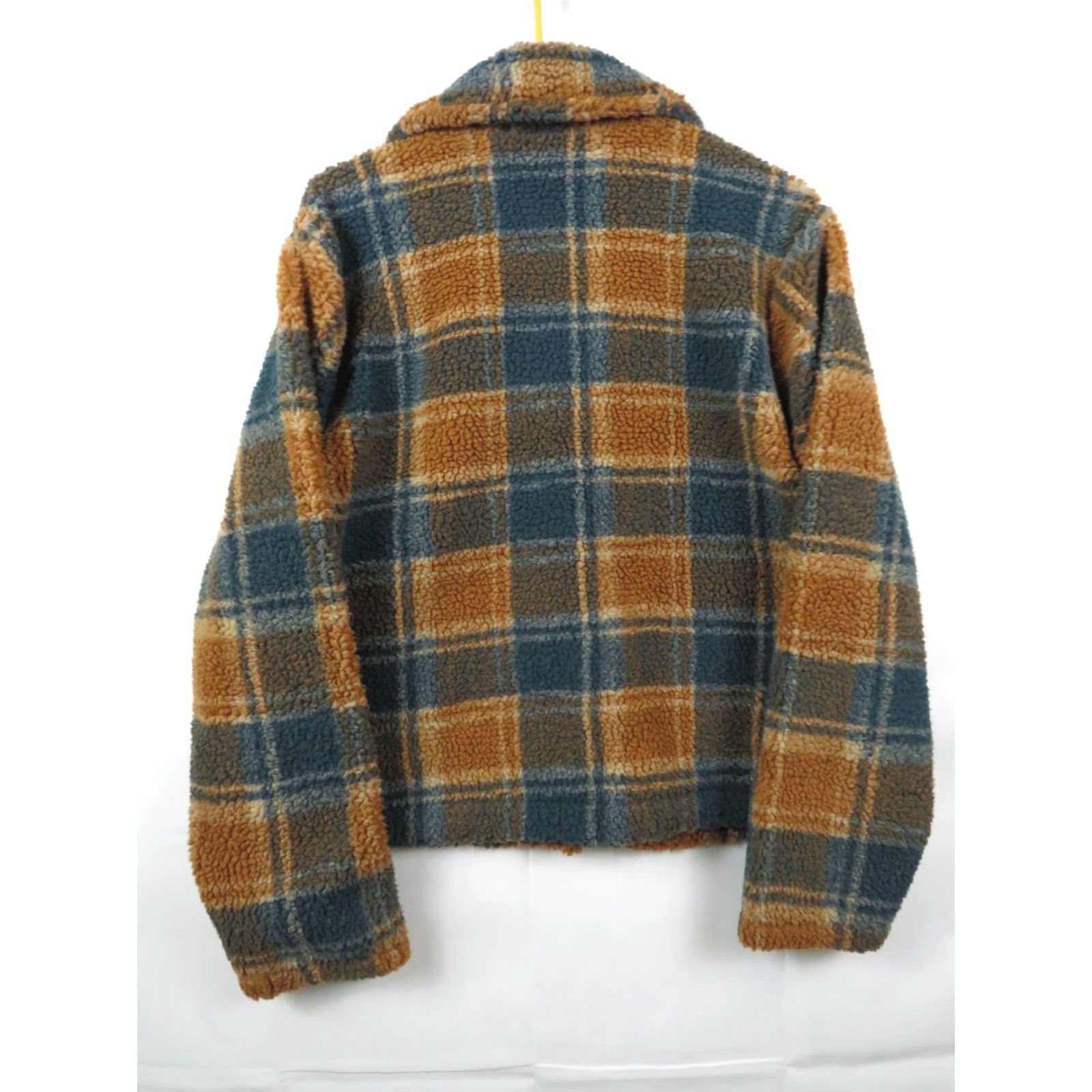 Vintage Natural Reflections flannel jacket shirt Green Orange plaid lined winter women L Size L / US 10 / IT 46 - 6 Thumbnail