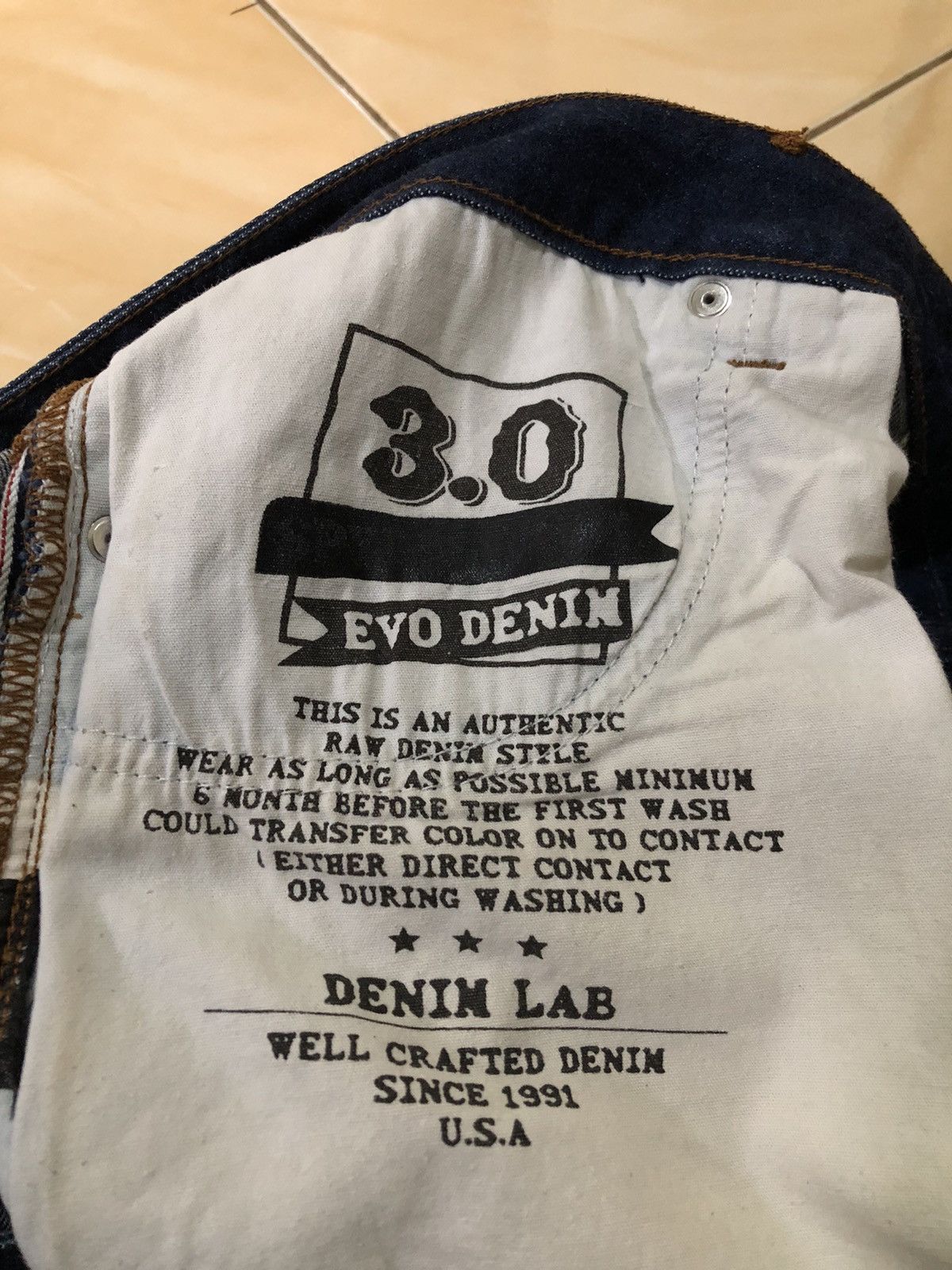 Free People Freeride EVO 3.0 Selvedge Denim Lab Jeans Size US 38 / EU 54 - 10 Thumbnail
