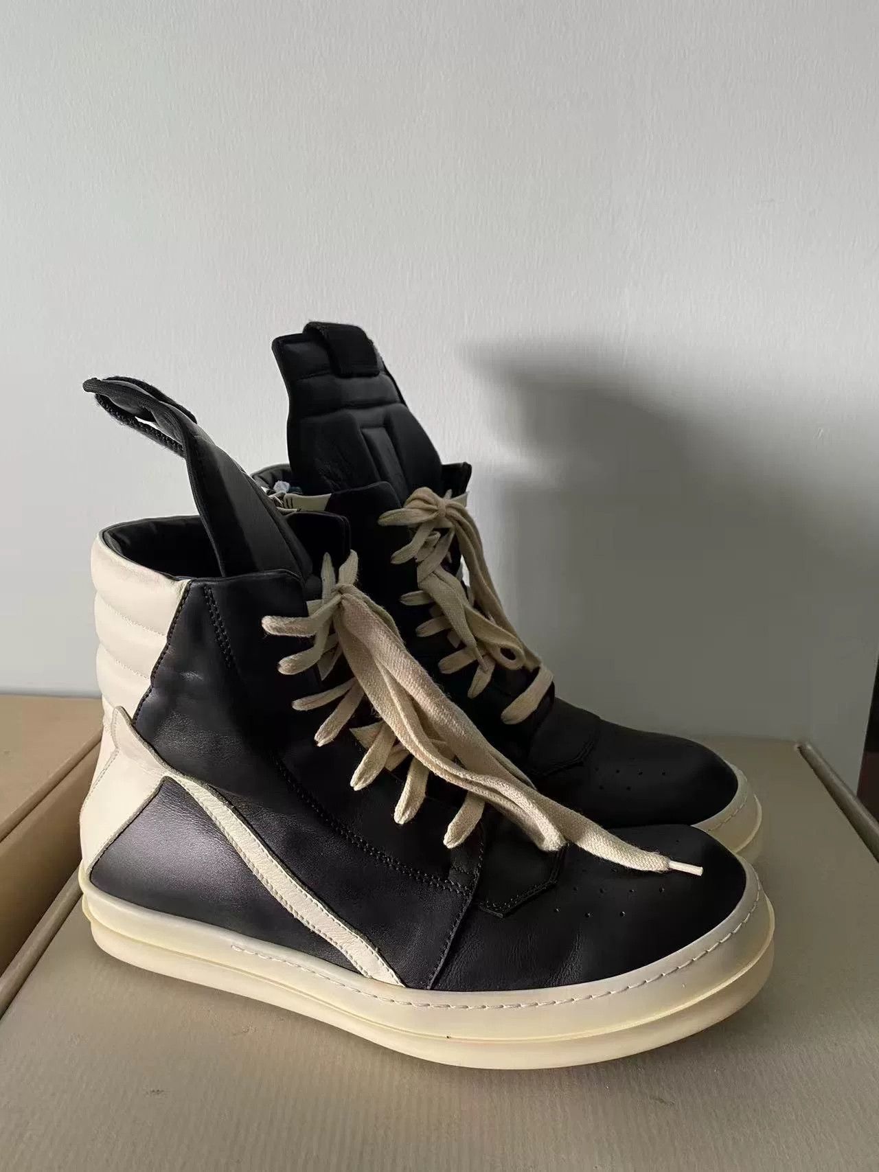 Rick Owens Rick Owens Leather Pink Hitop Sneakers 40 Men Size US 7.5 / EU 40-41 - 1 Thumbnail