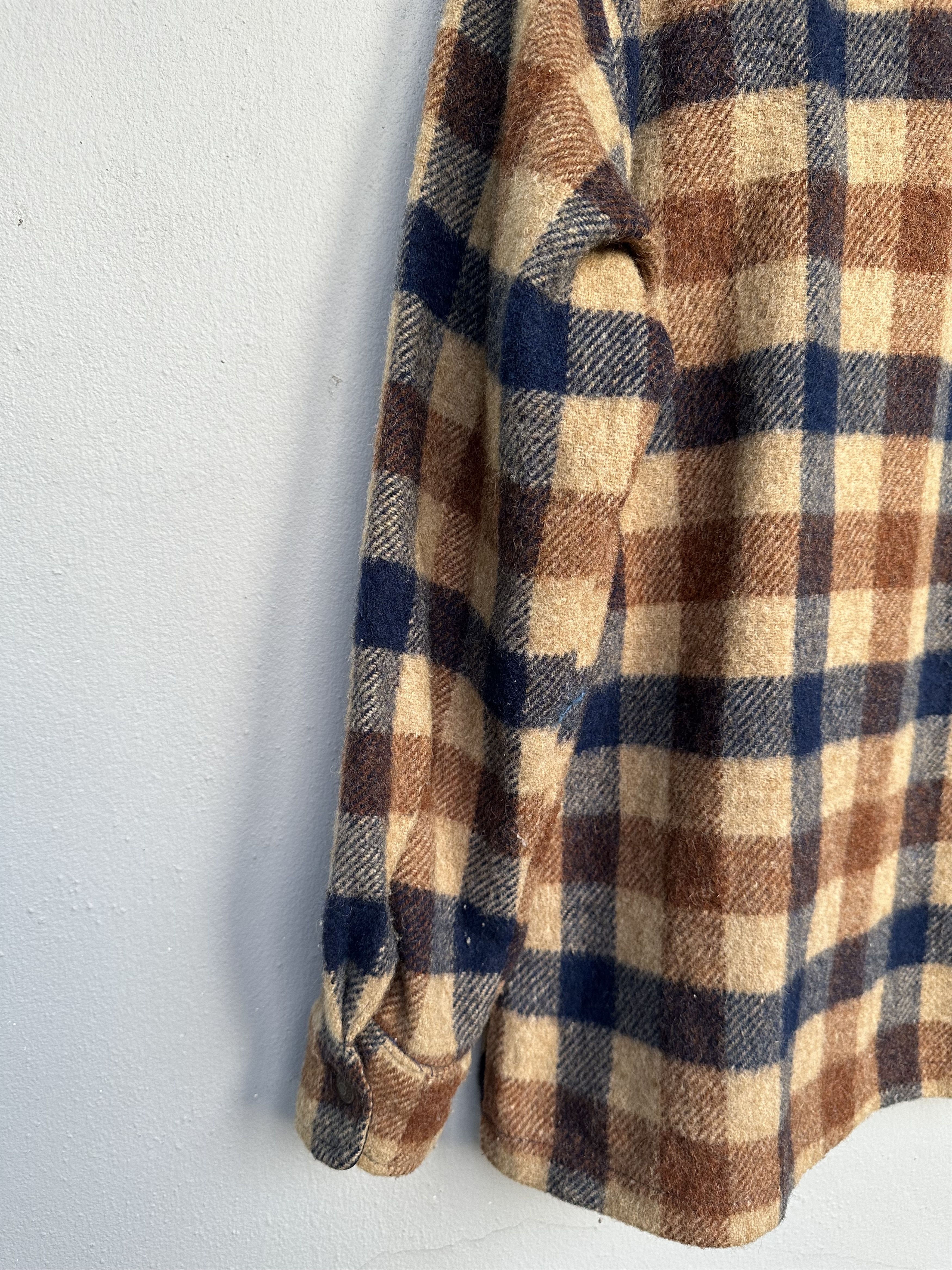 Levi's Rare Vintage 80 Levi’s Tartan Flannel Wool Nylon Snap Button Size US M / EU 48-50 / 2 - 13 Thumbnail