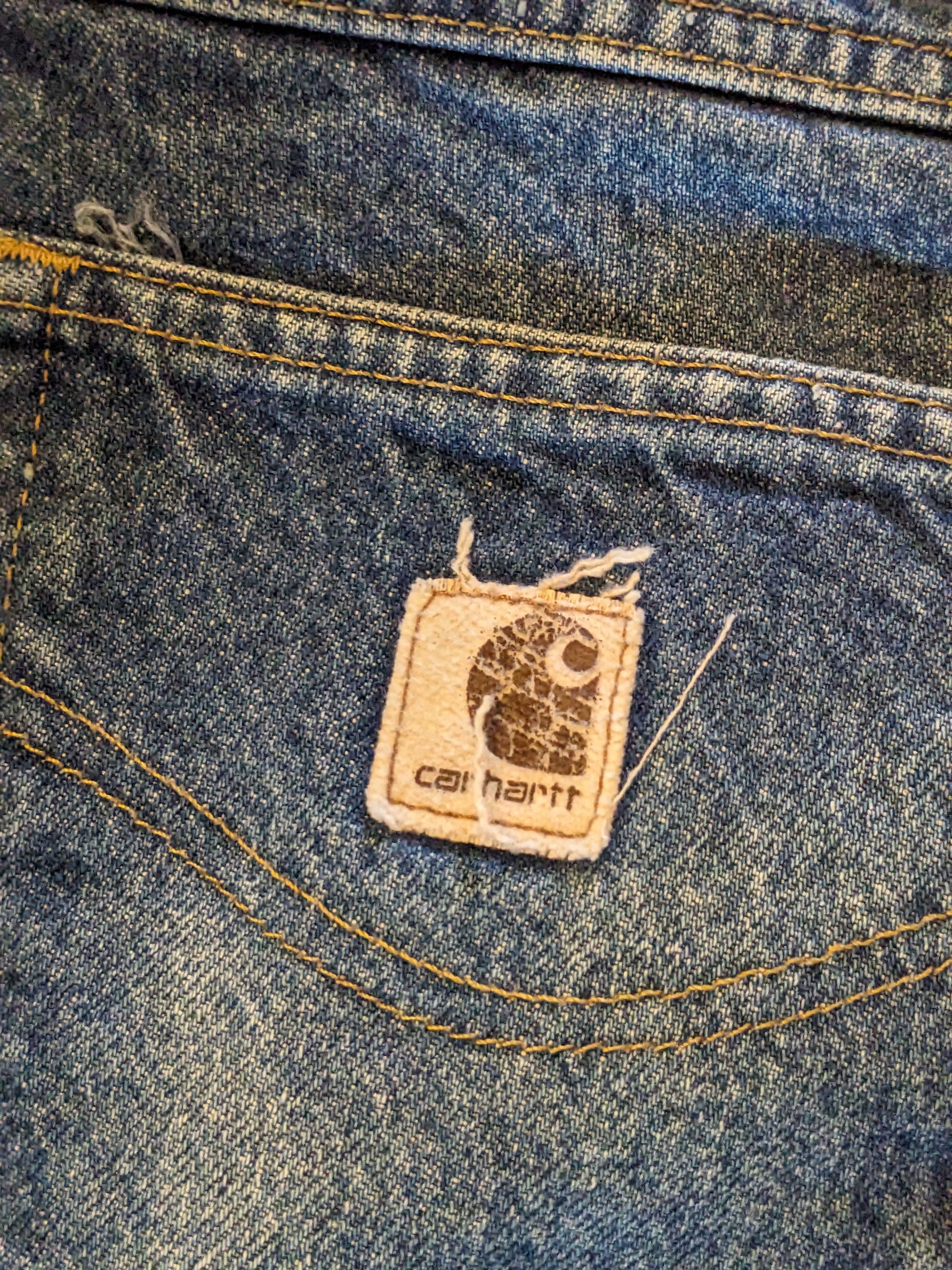 Carhartt × Vintage Vintage 90s Carhartt 36 x 32 Denim Jeans Size US 36 / EU 52 - 2 Thumbnail