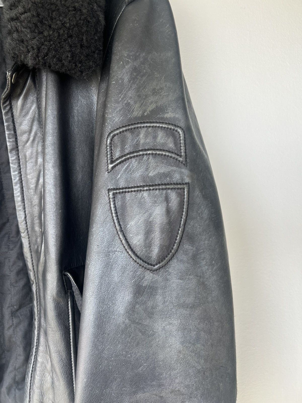 Yigal Azrouel ITALIAN LAMB LEATHER PILOT JACKET Size US M / EU 48-50 / 2 - 2 Thumbnail