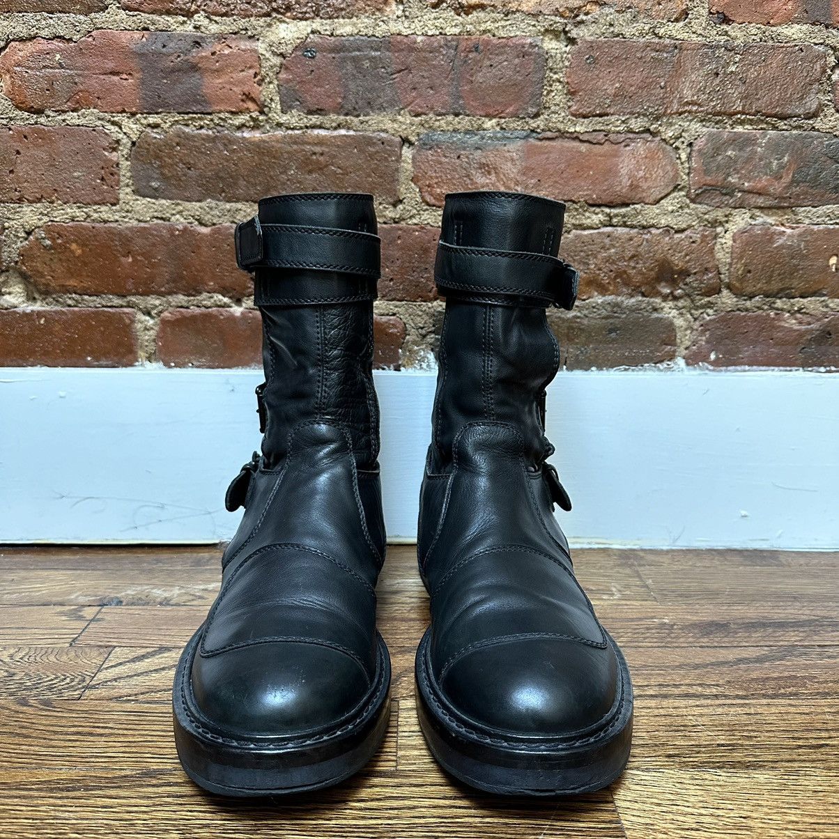 Ann Demeulemeester Ann Demeulemeester Black Leather Space Motorcycle Boots Size US 9.5 / EU 42-43 - 3 Thumbnail