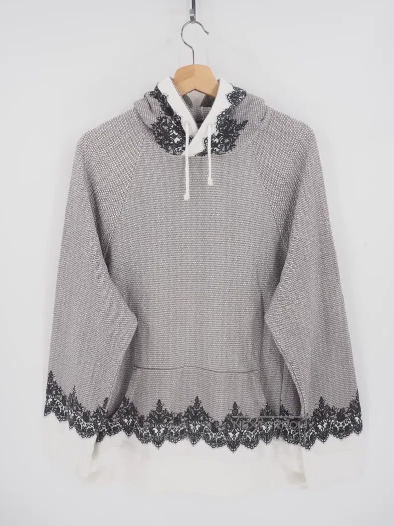 Undercover Undercover Gray Lace Print Hoodie Size M / US 6-8 / IT 42-44 - 1 Thumbnail