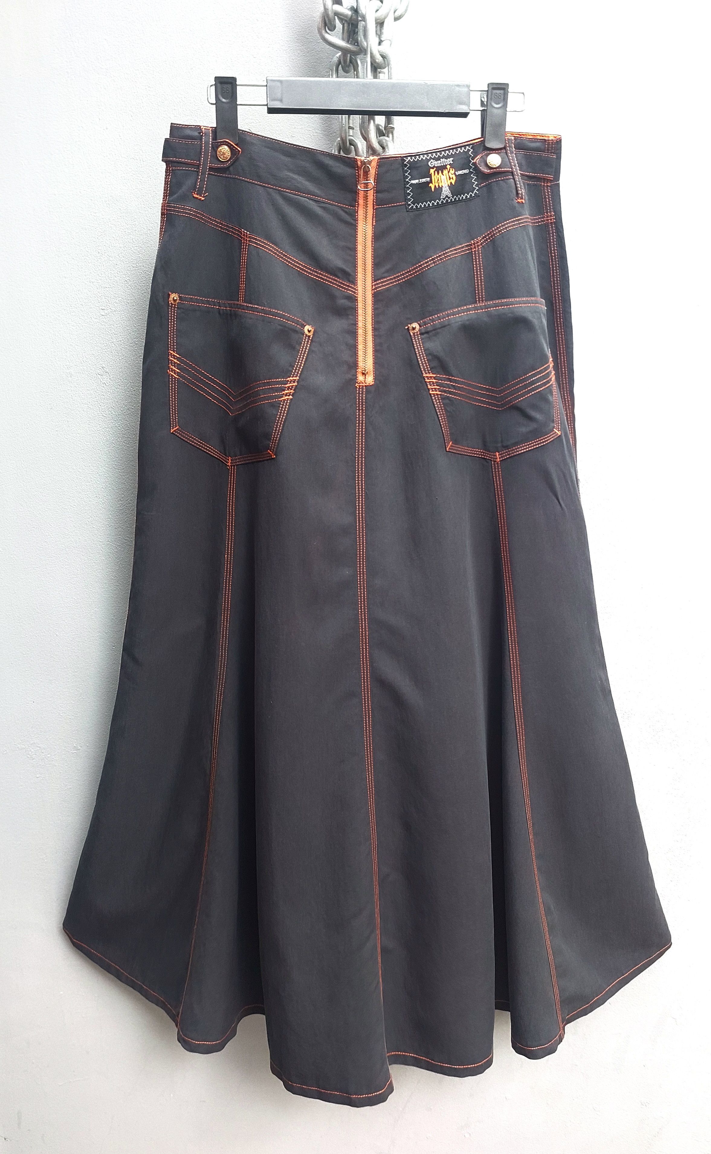 Jean Paul Gaultier Jean Paul Gaultier Vintage Contrast Stitch Skirt Size 32" / US 10 / IT 46 - 4 Thumbnail