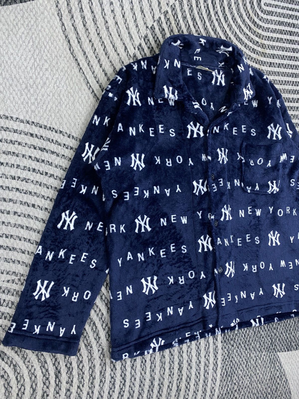 New York Yankees Vintage New York Yankees Genuine Sleepwear Pajama Top Size L / US 10 / IT 46 - 3 Thumbnail