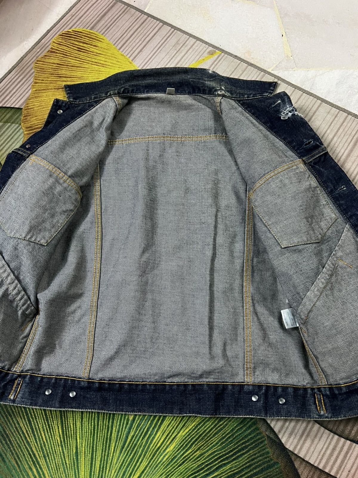 Japanese Brand 💥2000’s Uniqlo Distress Denim Jacket Size US S / EU 44-46 / 1 - 15 Thumbnail