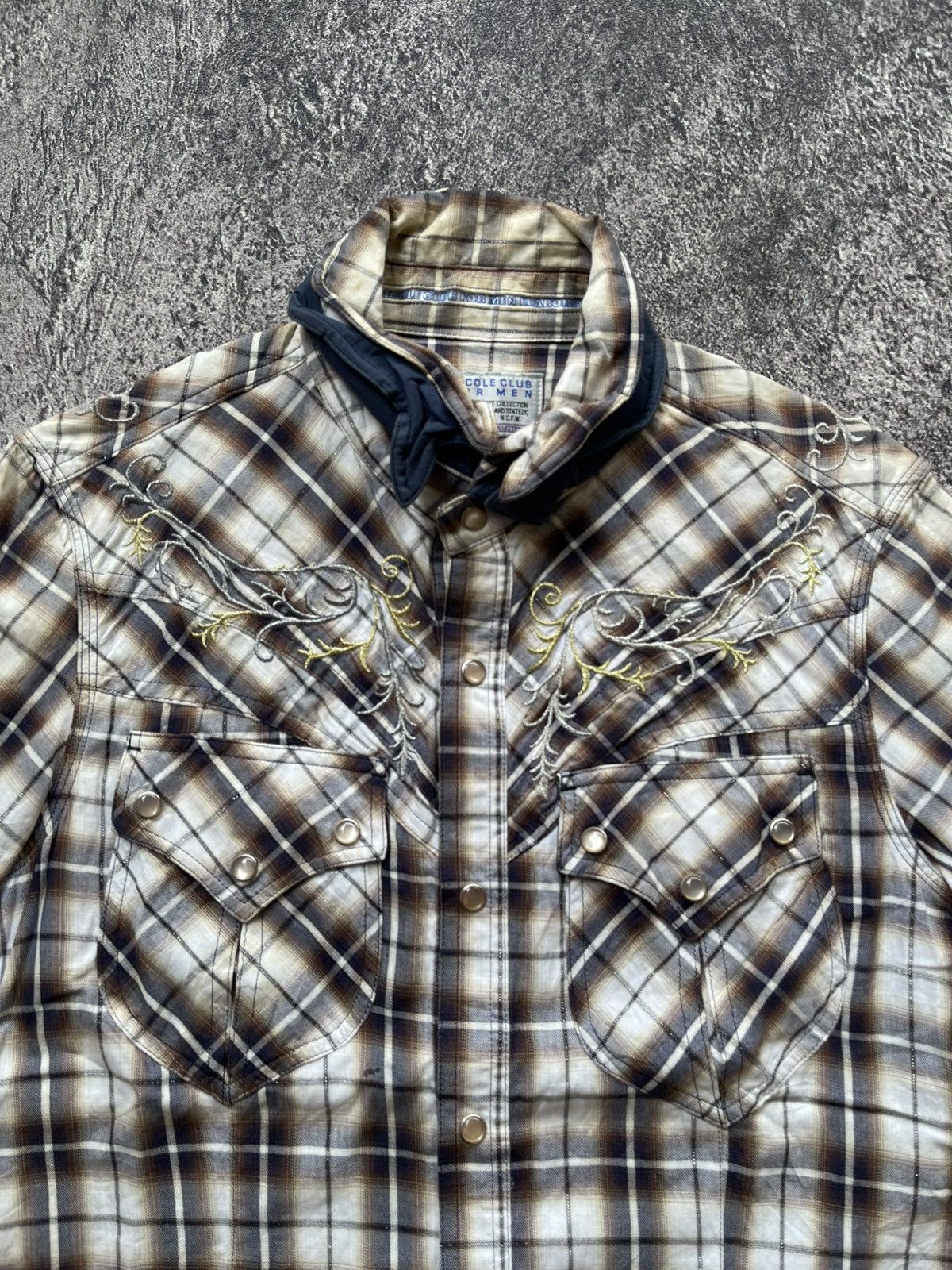 Japanese Brand Nicole club for men tribal poem shirt Size US M / EU 48-50 / 2 - 4 Thumbnail