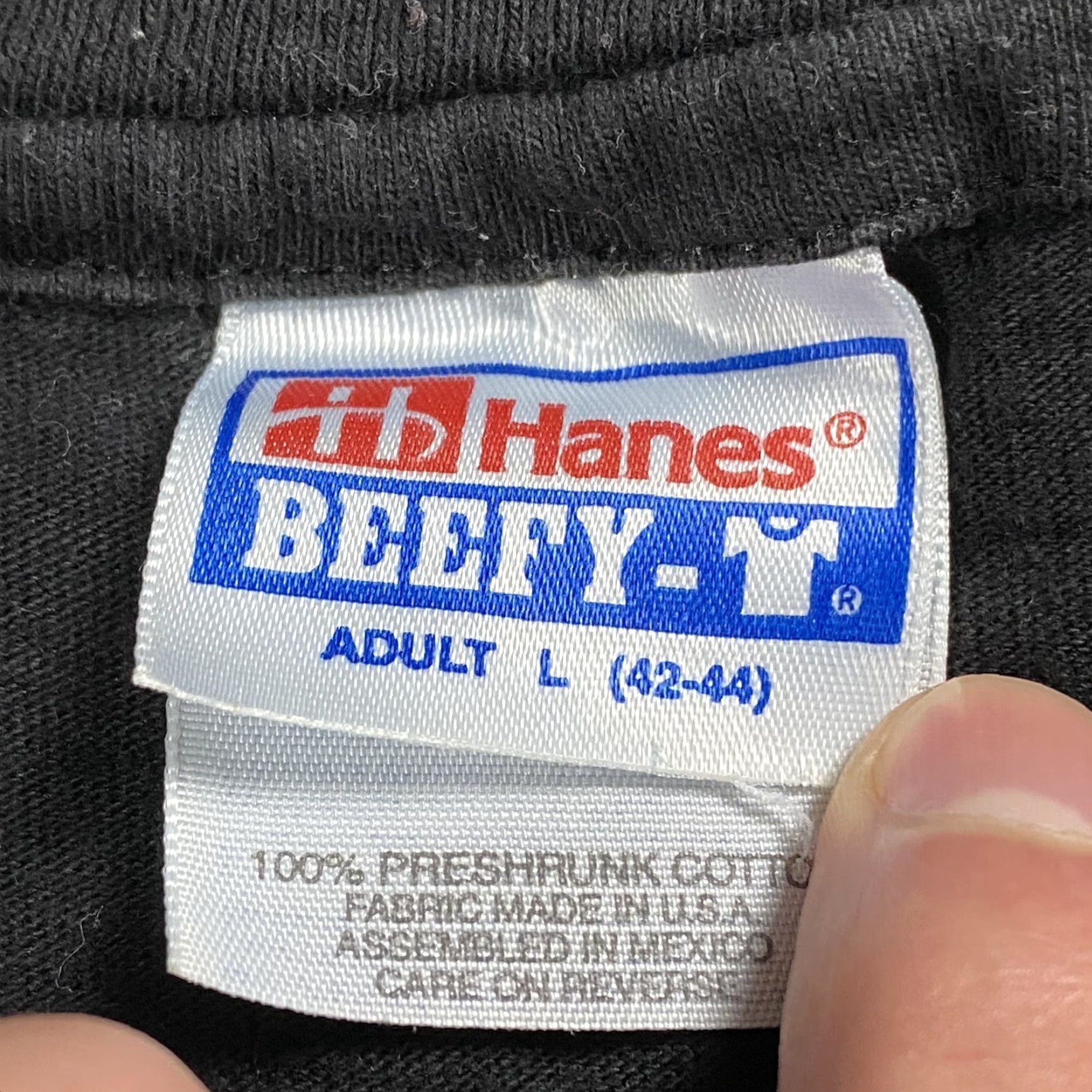 Vintage VINTAGE Hanes Beefy Black Awareness Cultural Committee Shirt 90s Graphic T-Shirt Adult Large Size US L / EU 52-54 / 3 - 4 Thumbnail