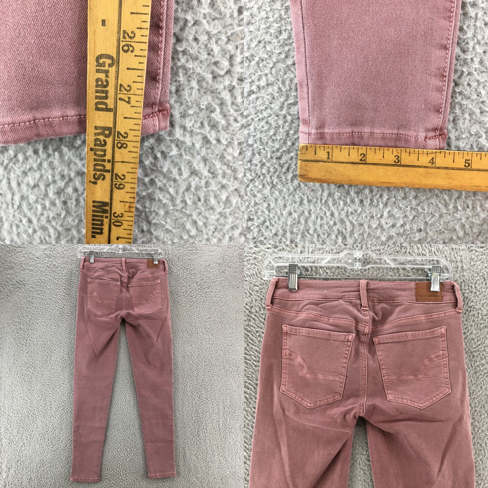 American Eagle Outfitters American Eagle Outfitters Skinny Jeans Womens 2 Purple Low Rise Zip Fly Button Jeans Mens? Size 26" / US 2 / IT 38 - 8 Thumbnail