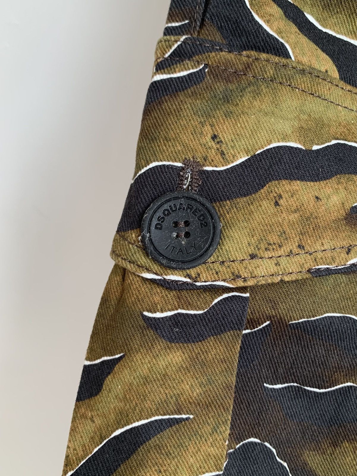 Dsquared2 SS20 Dsquared2 Camo Tiger Stripe Military Cargo Pant Size US 34 / EU 50 - 8 Thumbnail