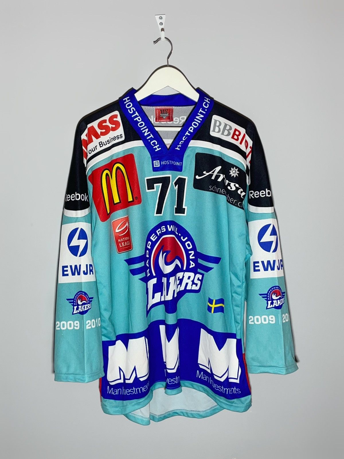 NHL SC Rapperswil Jona Lakers 2009/10 Blue Ice Hockey Size US L / EU 52-54 / 3 - 1 Thumbnail