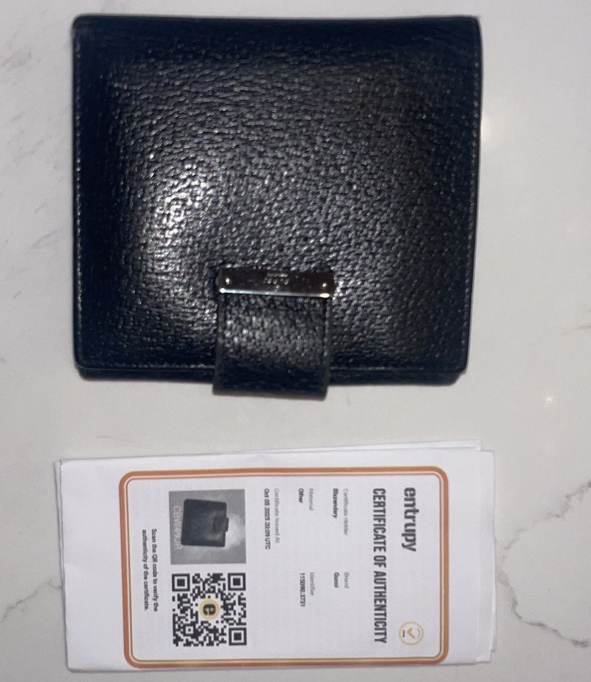 Gucci Black Leather Bifold Wallet