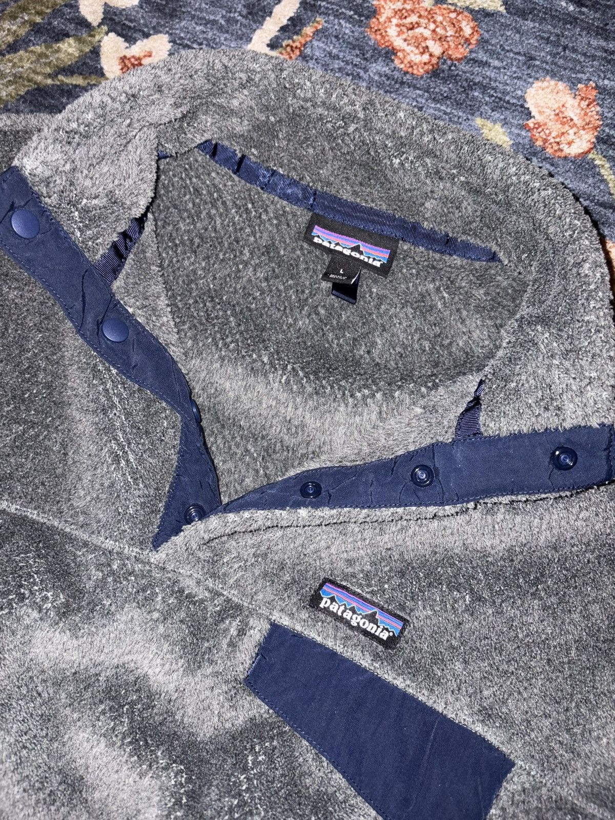Patagonia Patagonia Men’s Polartec Grey Fleece, Size L Size US L / EU 52-54 / 3 - 2 Thumbnail