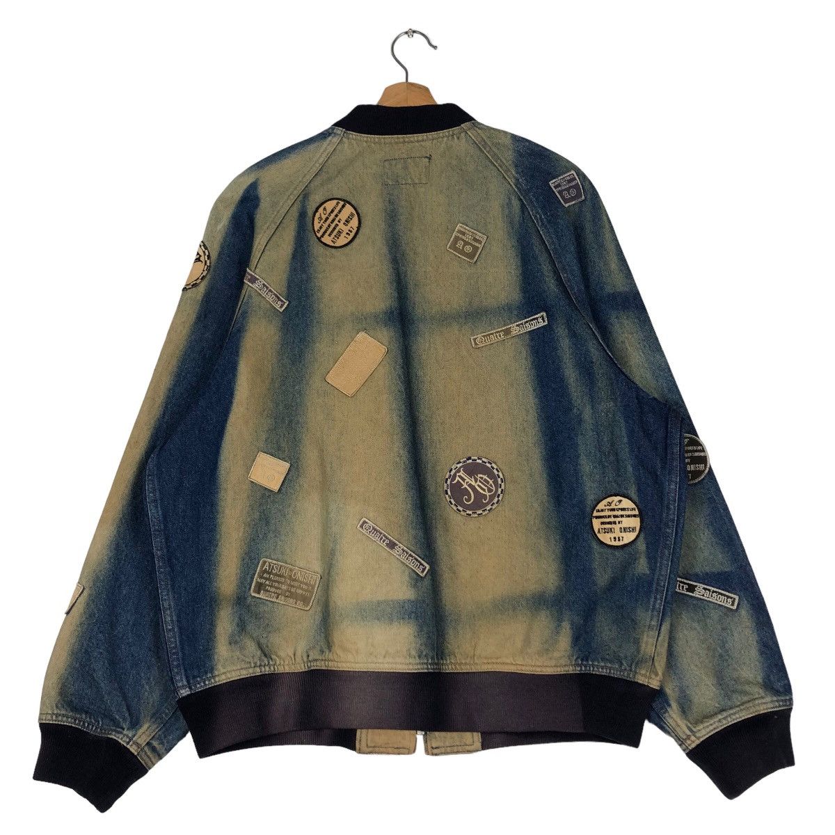 Hysteric Glamour Vintage Denim Bomber Jacket Atsuki Onishi Japan IsseyMiyake Size US L / EU 52-54 / 3 - 8 Thumbnail