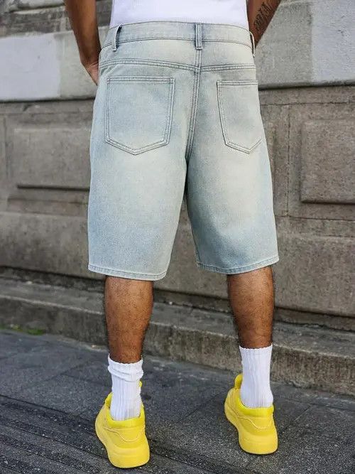 Jean Vintage distressed Shorts Jorts jeans ripped Size US 34 / EU 50 - 2 Thumbnail