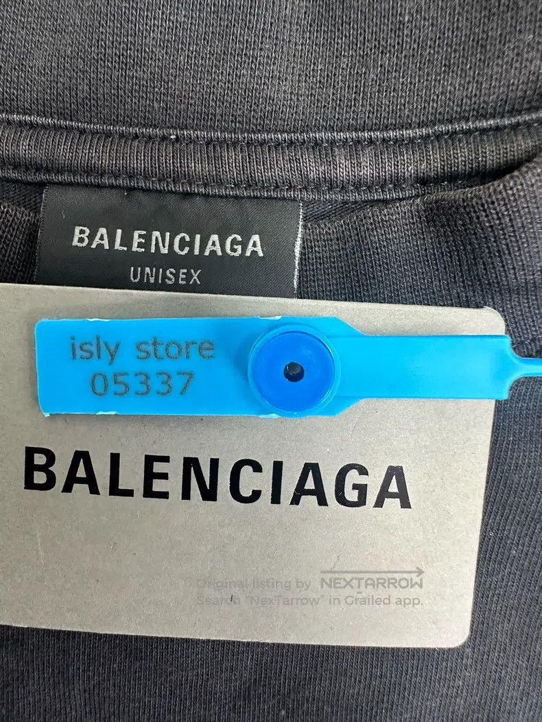 Balenciaga Balenciaga Letter-printed crew-neck short-sleeve T-shirt Size US M / EU 48-50 / 2 - 4 Thumbnail