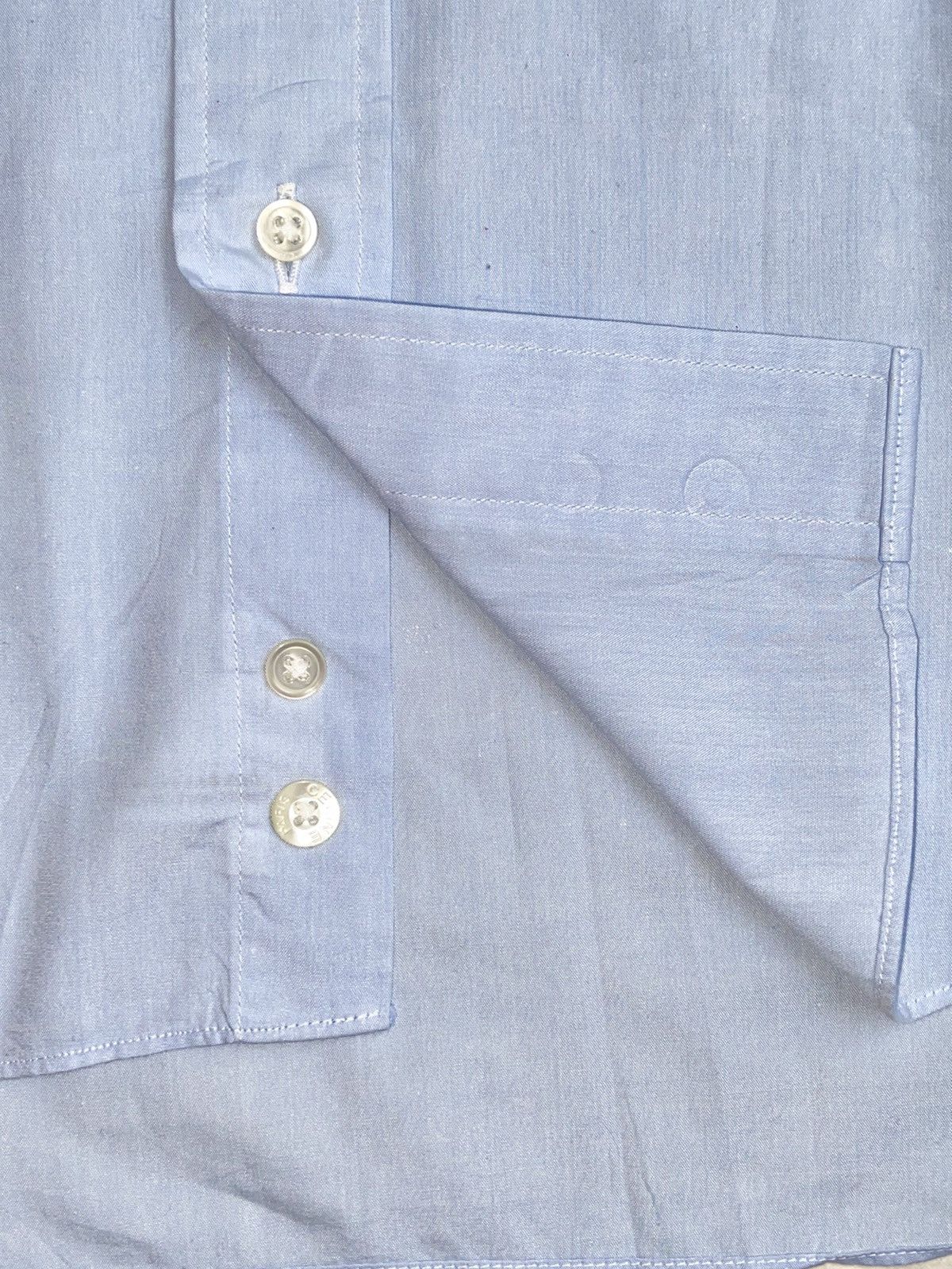 Celine CELINE HOMME Blue Shirt Size US S / EU 44-46 / 1 - 8 Thumbnail