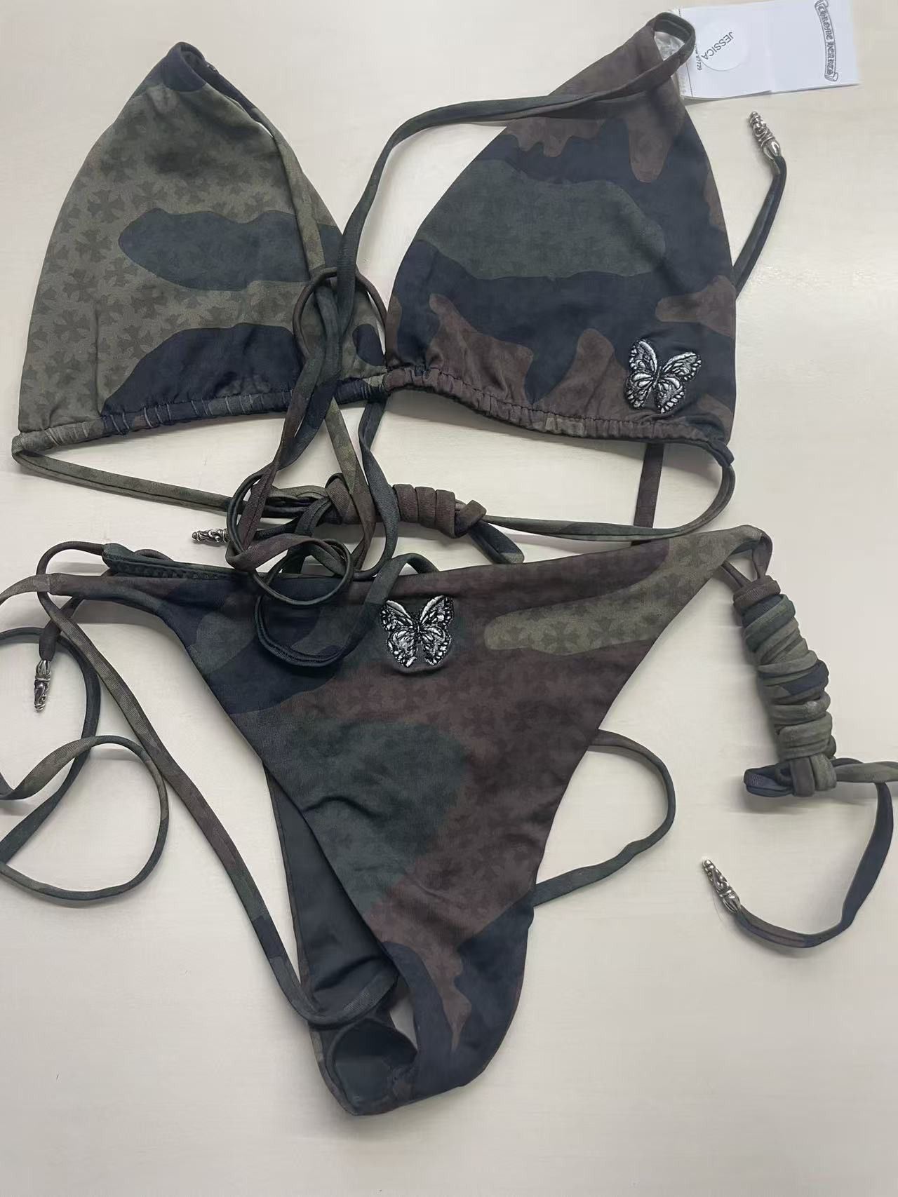 Chrome Hearts Chrome Hearts Dipped in Blue Camo Bikini Set Size S / US 4 / IT 40 - 10 Thumbnail