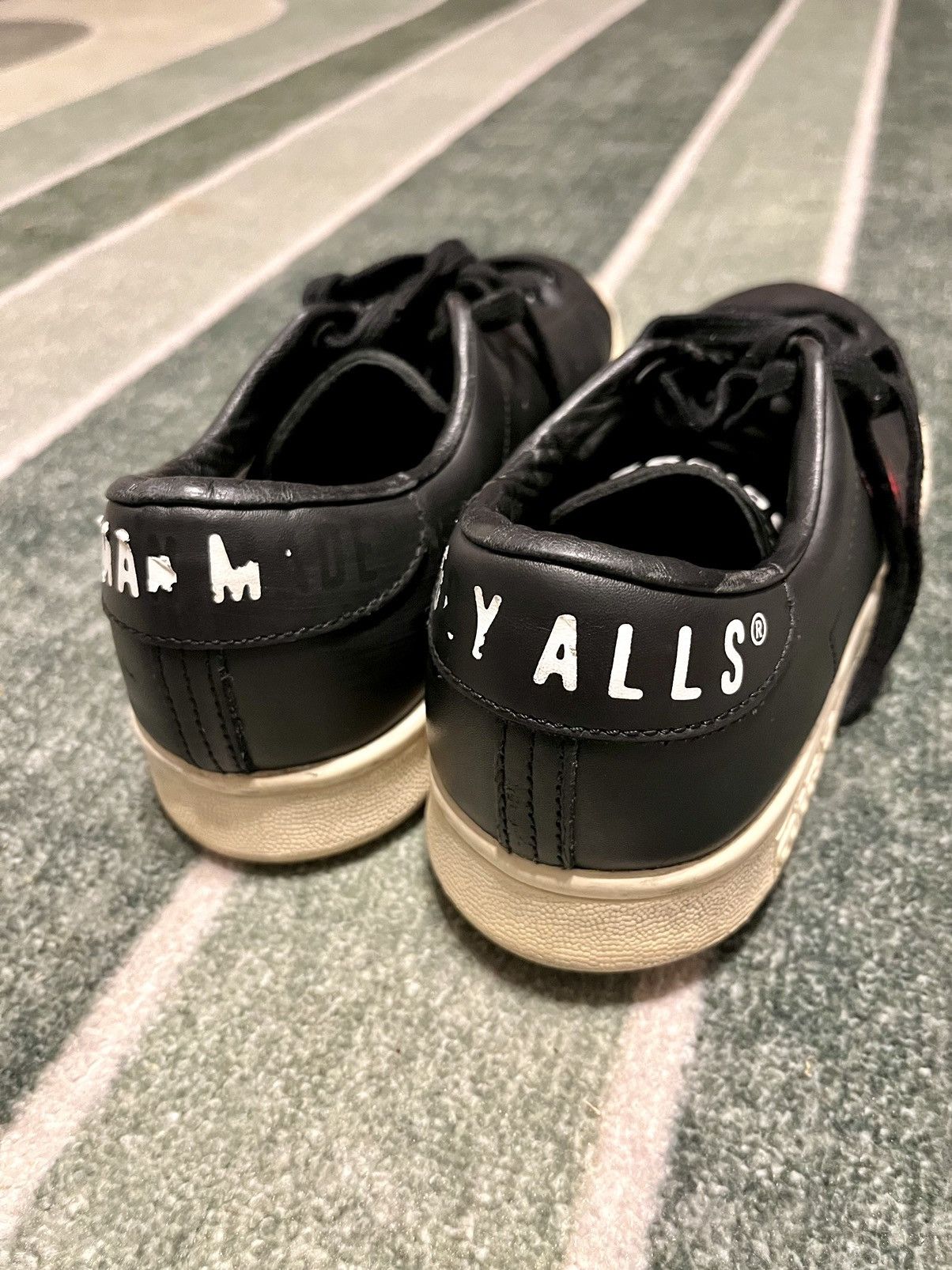Adidas × Human Made Human Made Adidas Black Leather Low Top Sneakers Size US 8 / EU 41 - 4 Thumbnail