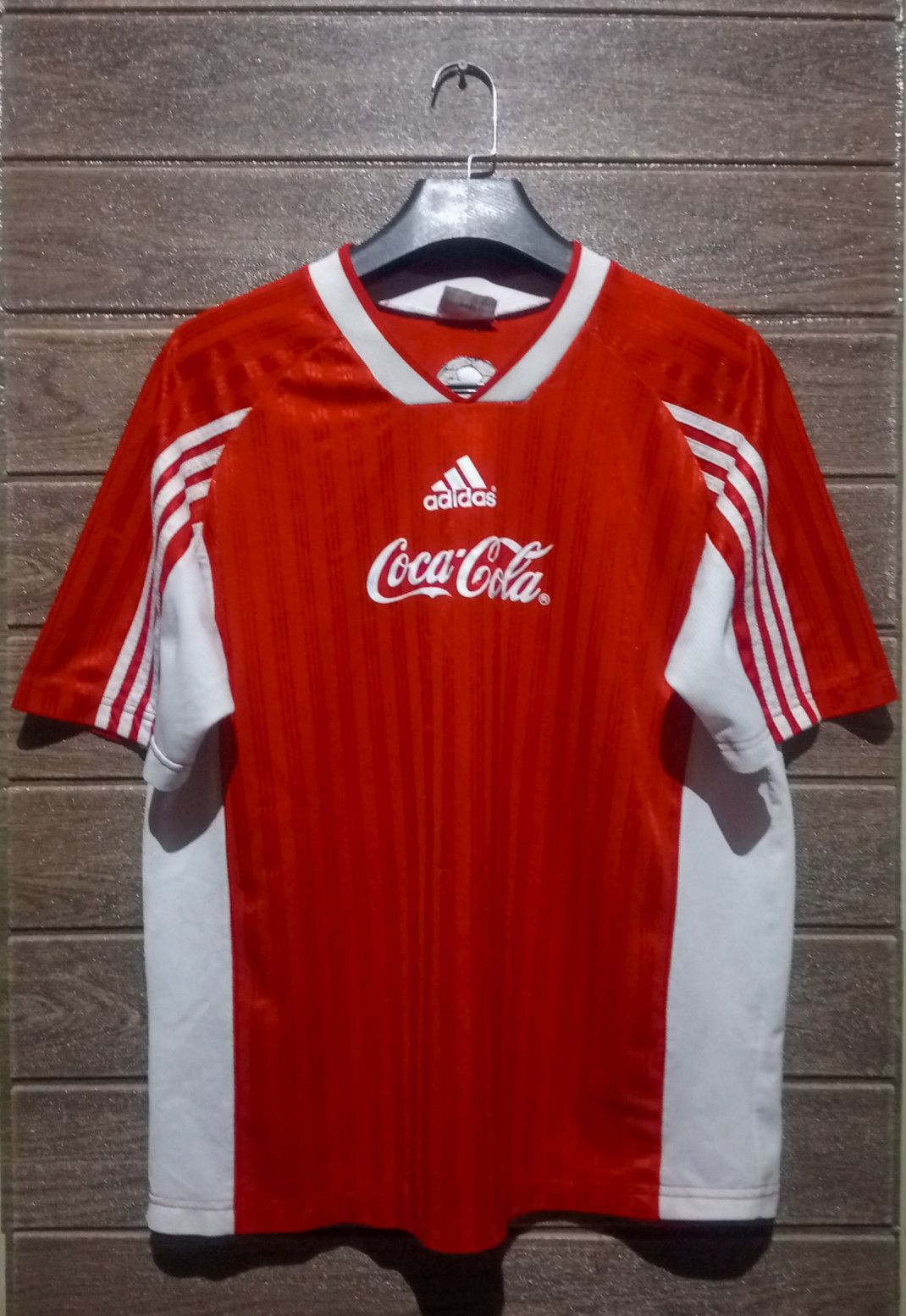 Coca Cola Vintage '90s Adidas X Coca Cola Fifa World Cup Jersey Size US L / EU 52-54 / 3 - 1 Thumbnail