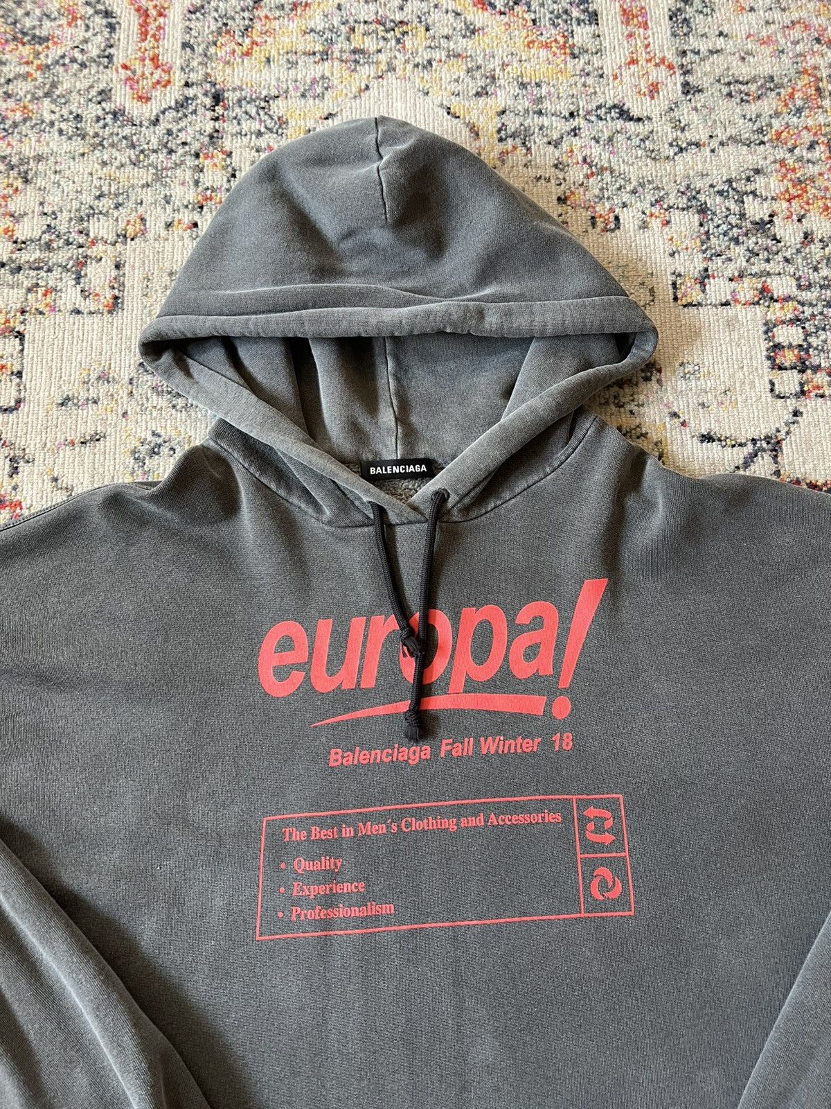 Balenciaga Balenciaga Europa Hoodie Size US M / EU 48-50 / 2 - 2 Thumbnail
