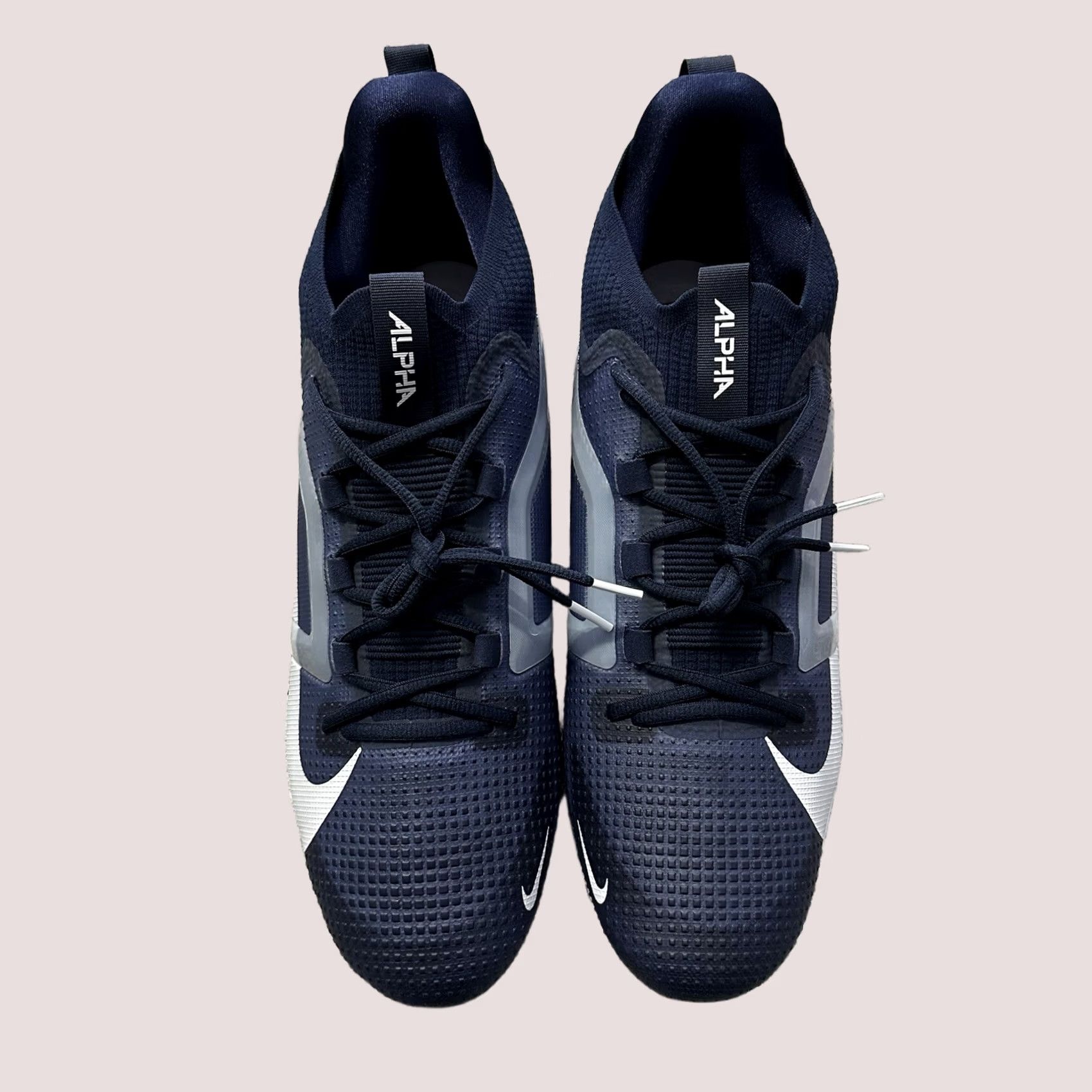 Nike Nike Alpha Menace Elite Football Cleats Mens 16 Navy White Black FZ7701-400 Size US 15 / EU 48 - 1 Thumbnail