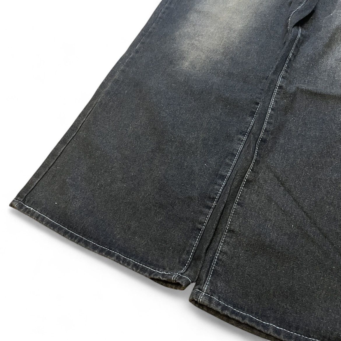 Other Oversize Baggy Grey Denim Jeans Pants Hip Hop Wide Leg Size US 34 / EU 50 - 6 Thumbnail