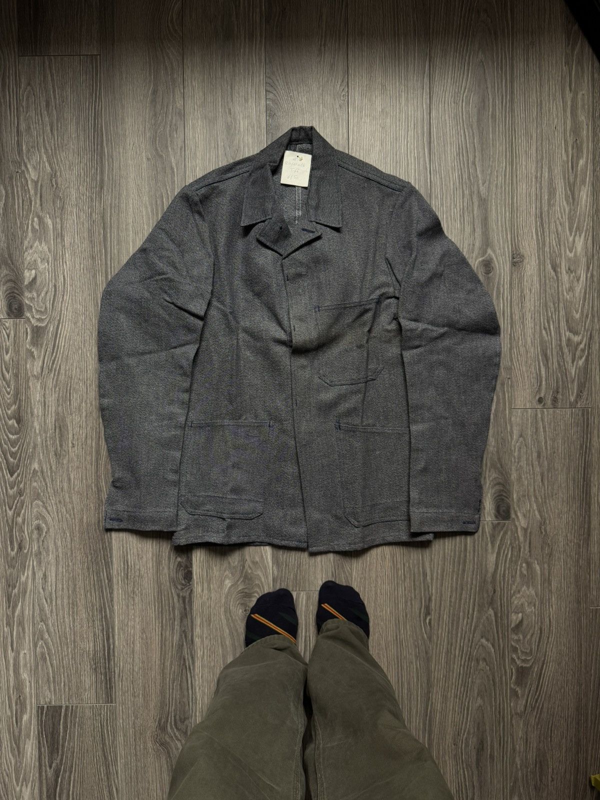 Le Laboureur Vintage French Workwear Utility Chore Sanfor Marsum Jacket Size US S / EU 44-46 / 1 - 2 Thumbnail
