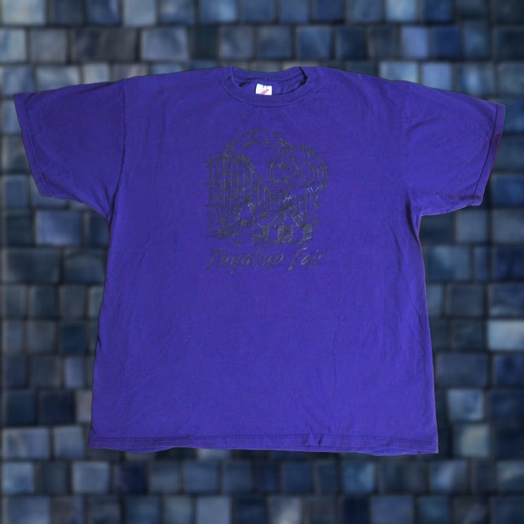 Jerzees VTG Jerzees Tee PNW Washington Purple USA 2XL T-Shirt 1990s Short Sleeve Men Size US XXL / EU 58 / 5 - 1 Thumbnail