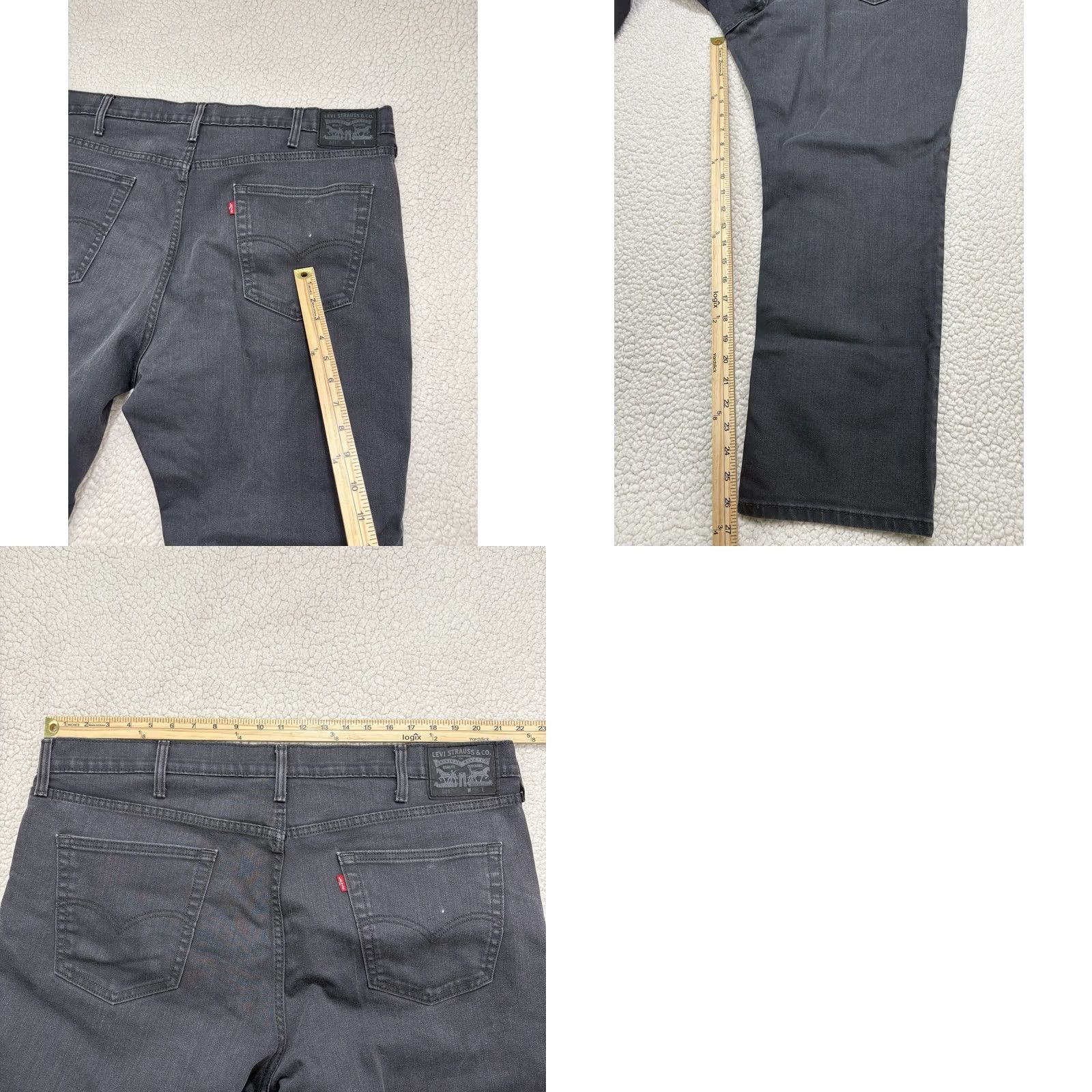 Levi's Levi's 541 Jeans Athletic Taper Straight Grey Denim Twill Jeans Mens W44 L30 Size US 44 / EU 60 - 8 Thumbnail