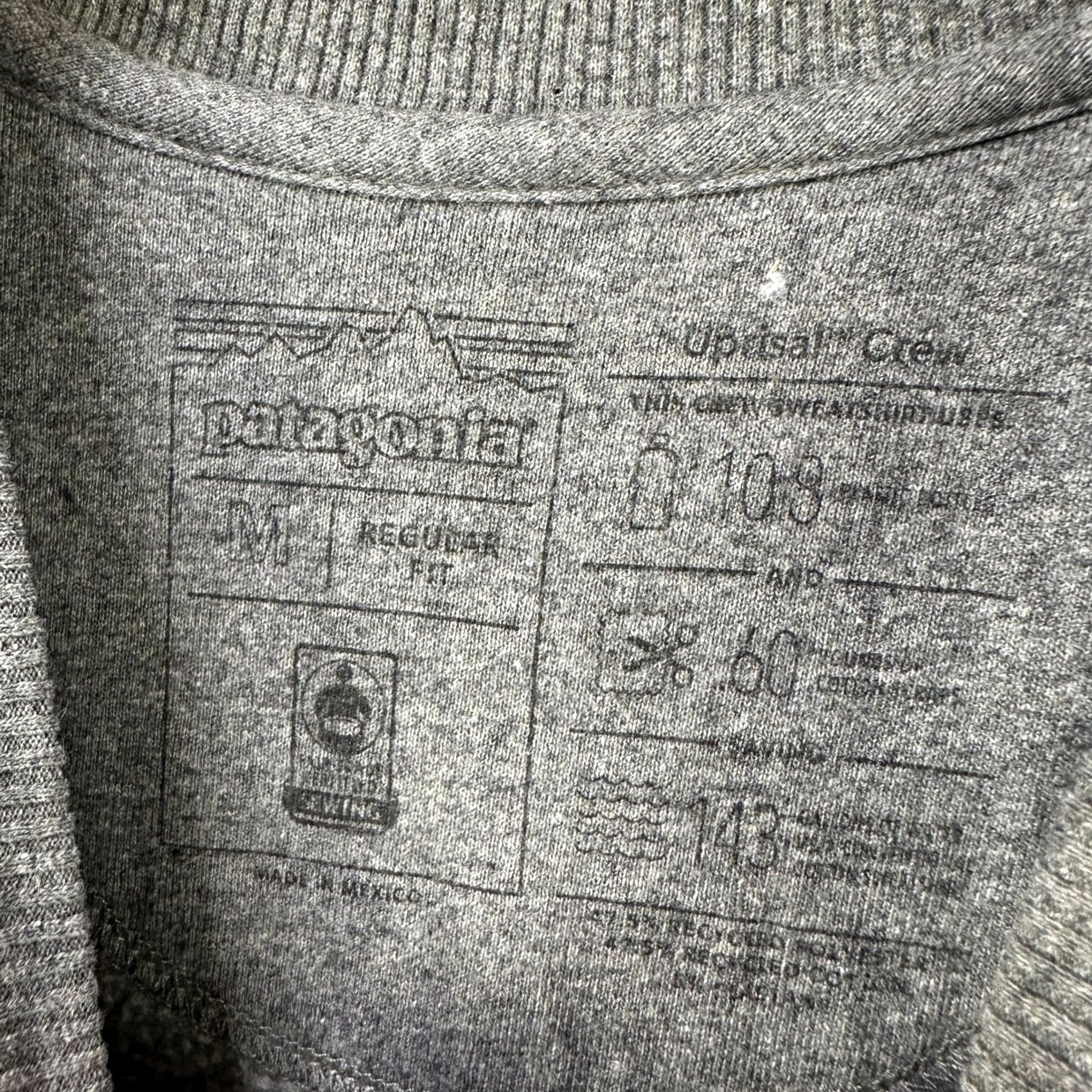 Patagonia Patagonia Mens Crew Neck Sweatshirt Medium Grey Bear Graphic Sweater Pullover Size US M / EU 48-50 / 2 - 4 Thumbnail