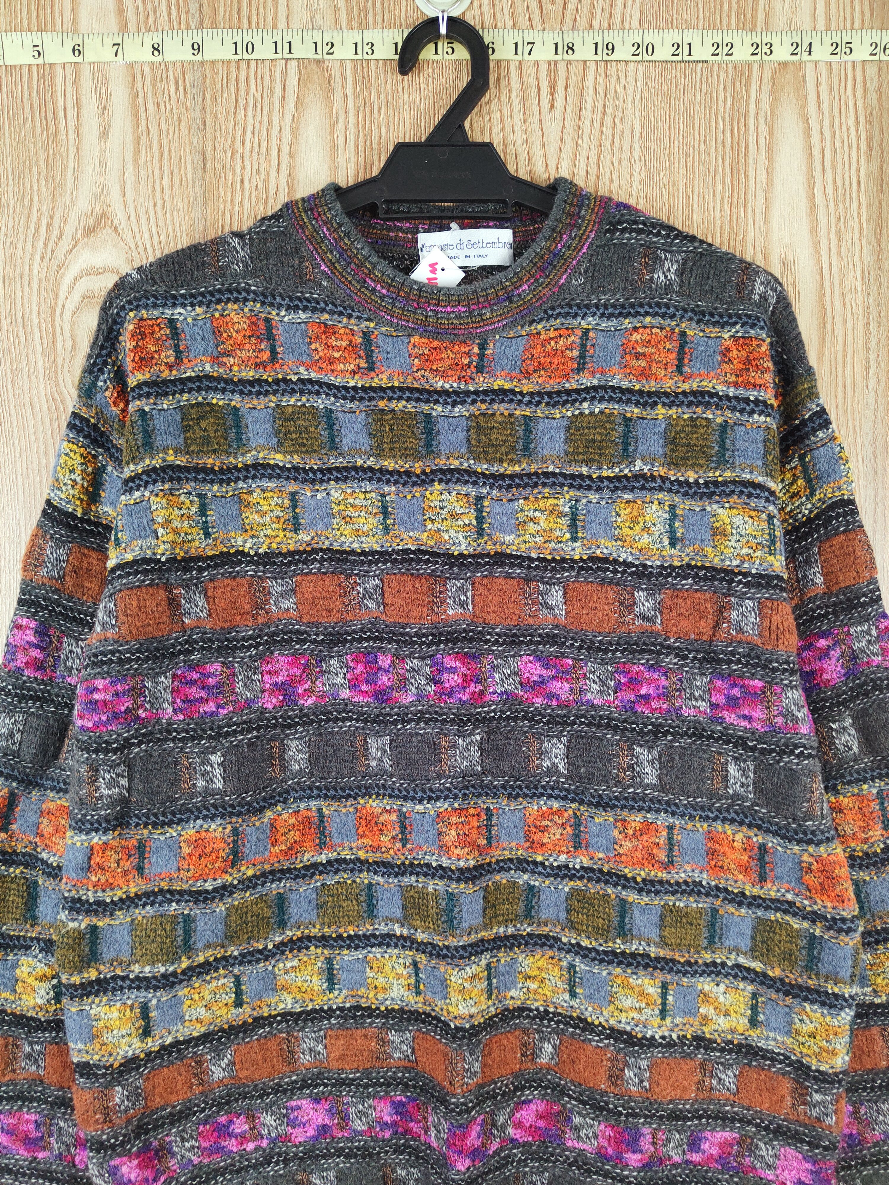 Aran Isles Knitwear Fantasie de Settembre Gray Knitwear Sweatshirts #W147 Size US M / EU 48-50 / 2 - 2 Thumbnail
