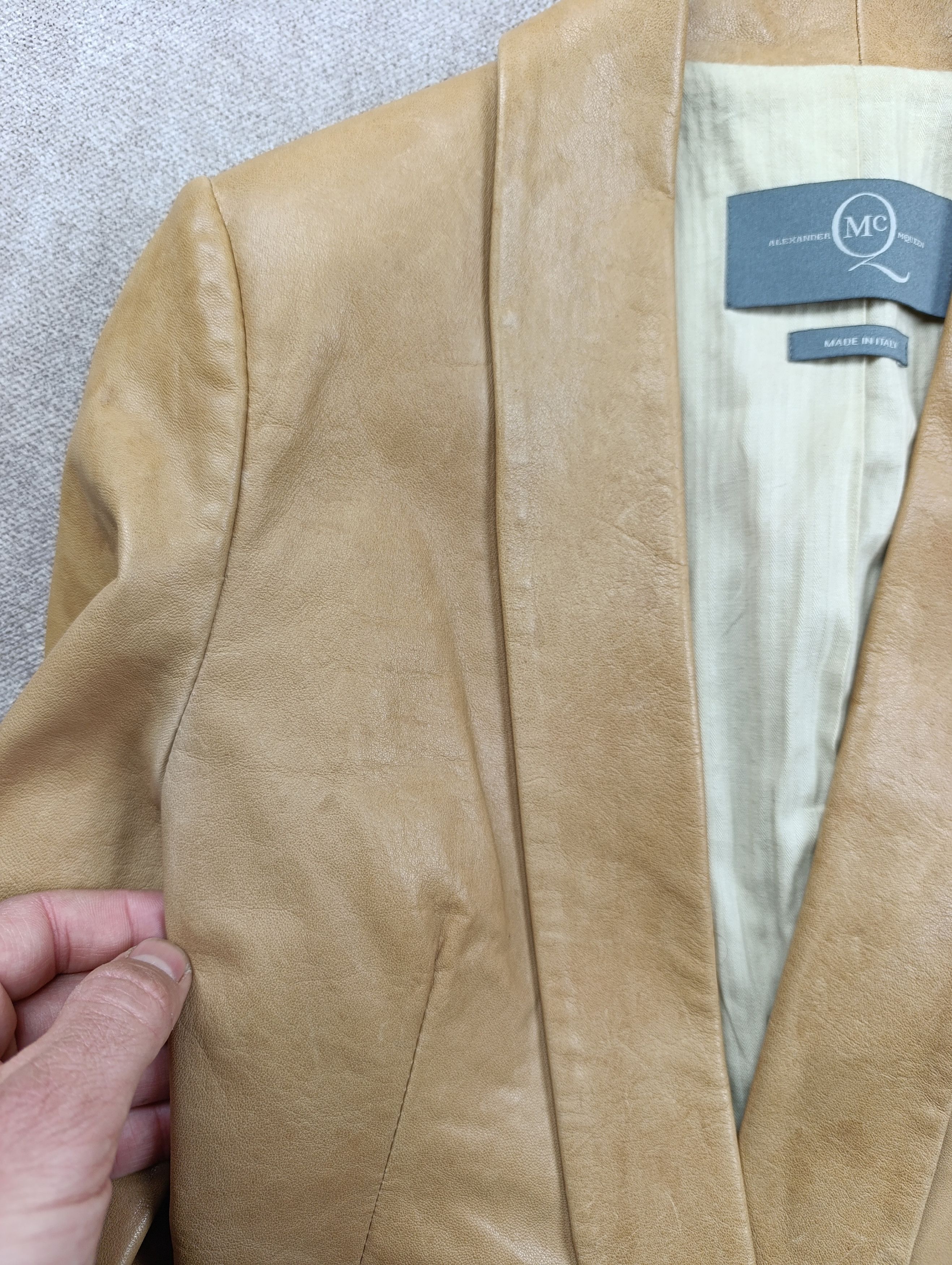 Alexander McQueen McQ Alexander McQueen Lamb Leather Blazer Jacket Size IT 40 Size S / US 4 / IT 40 - 9 Thumbnail