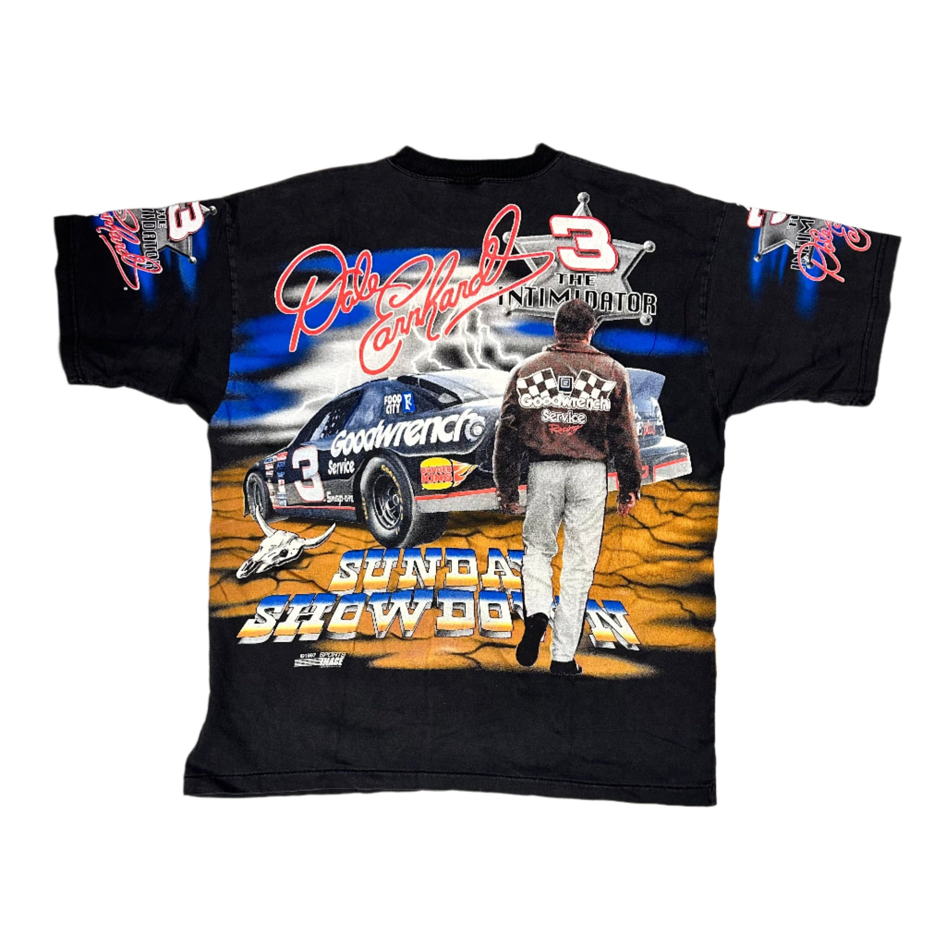 NASCAR 90s NASCAR Dale Earnhardt T-Shirt All Over Print Size US XL / EU 56 / 4 - 2 Thumbnail