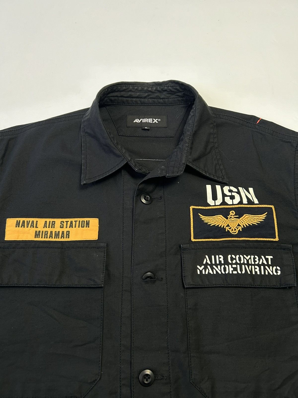 Avirex AVIREX TOP GUN BUTTON UP PATCHES SHIRT Size US XL / EU 56 / 4 - 5 Thumbnail
