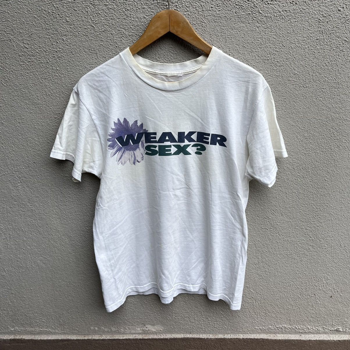 Nike Vintage NIKE weaker sex promo tee grey tag Size US M / EU 48-50 / 2 - 1 Thumbnail