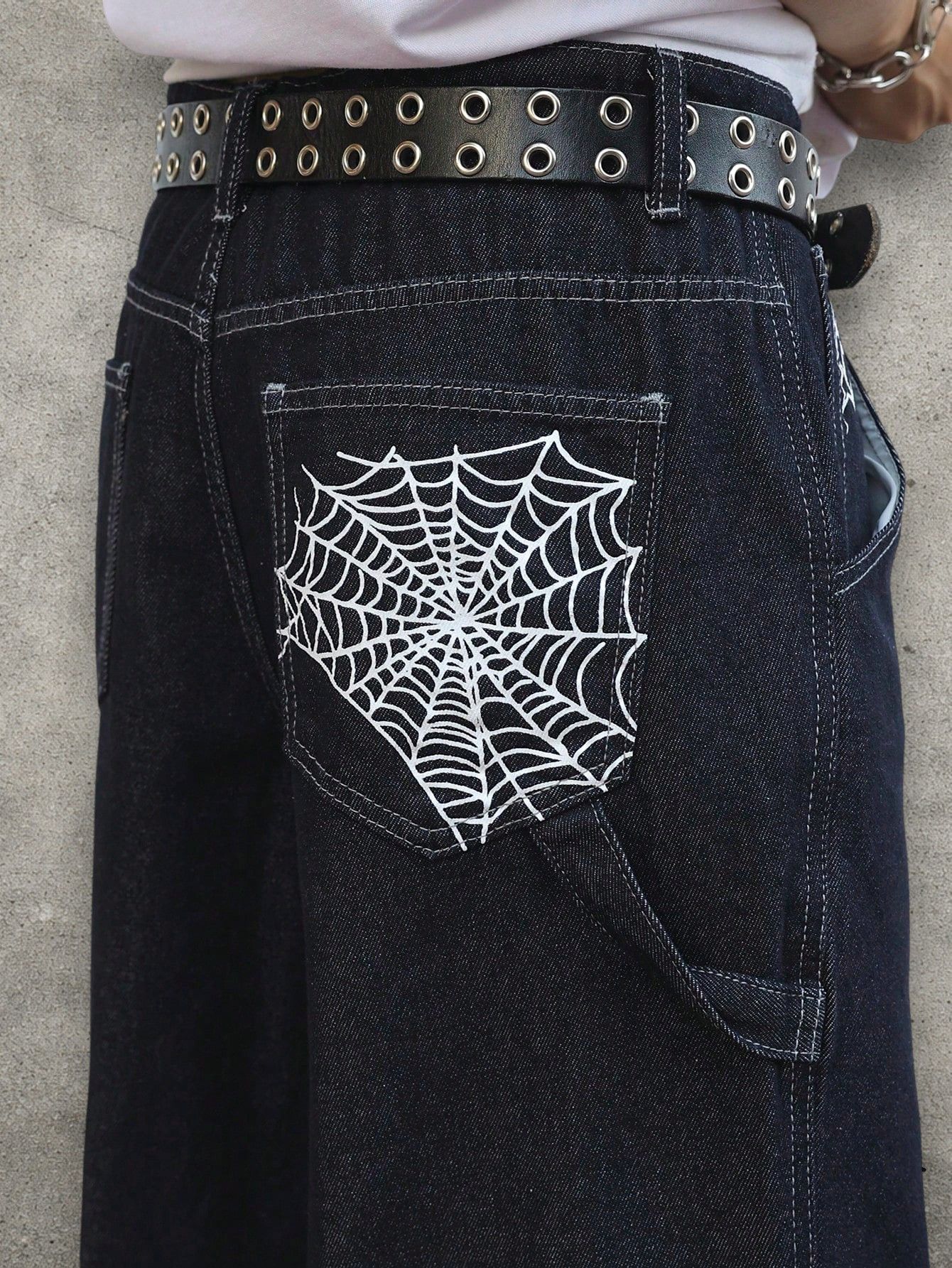 Japanese Brand Dark blue street jeans Size US 32 / EU 48 - 4 Thumbnail
