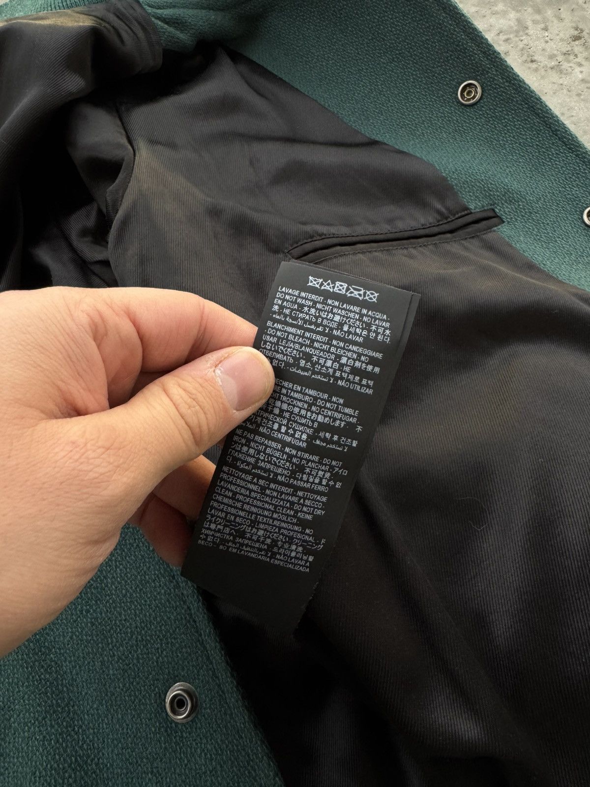 Hedi Slimane Ultra Rare Dark green hedi slimane teddy bomber jacket Size US L / EU 52-54 / 3 - 7 Thumbnail