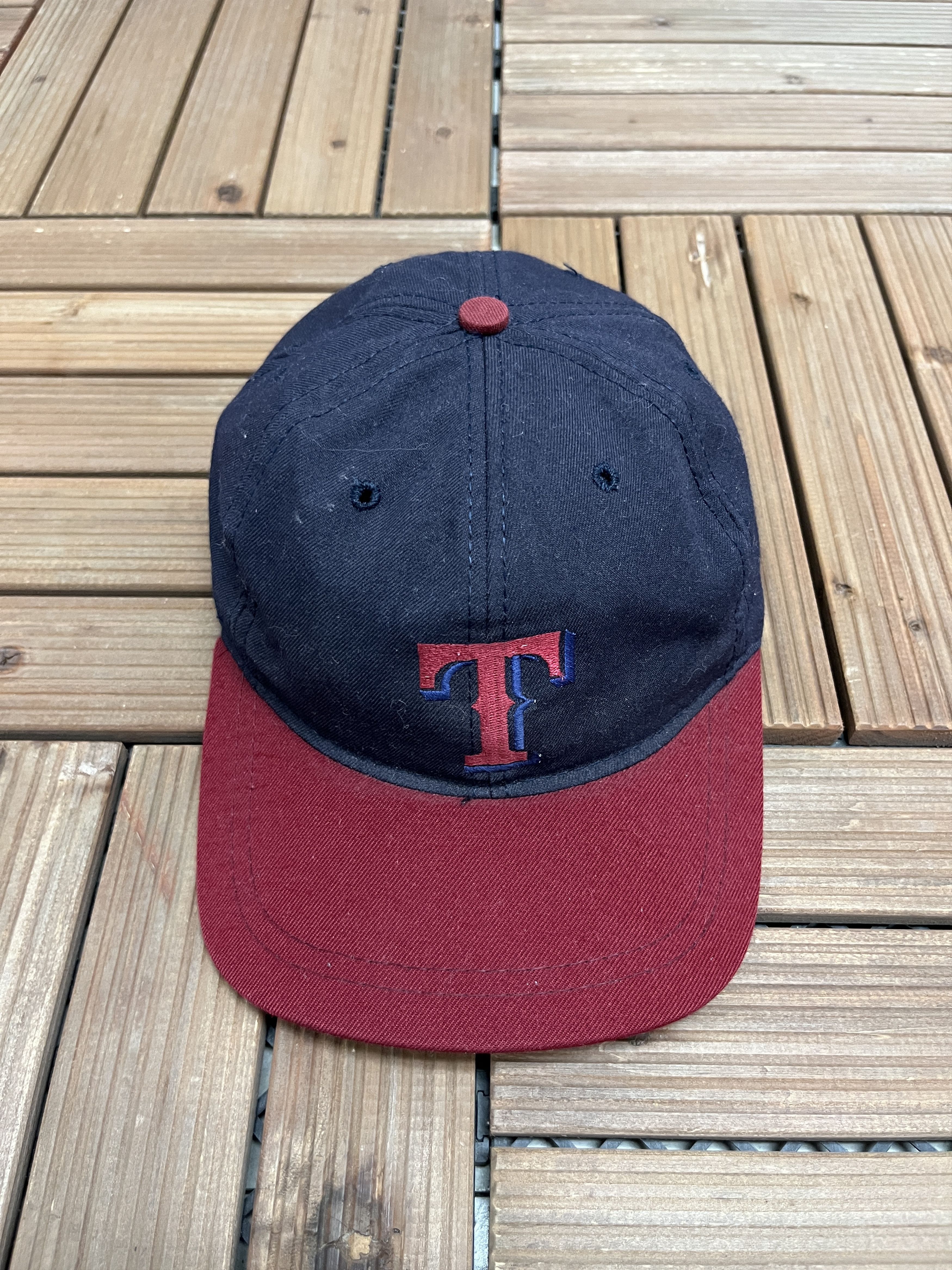Vintage Texas Rangers Vintage Made in USA Blue Hat Cap Size ONE SIZE - 2 Thumbnail