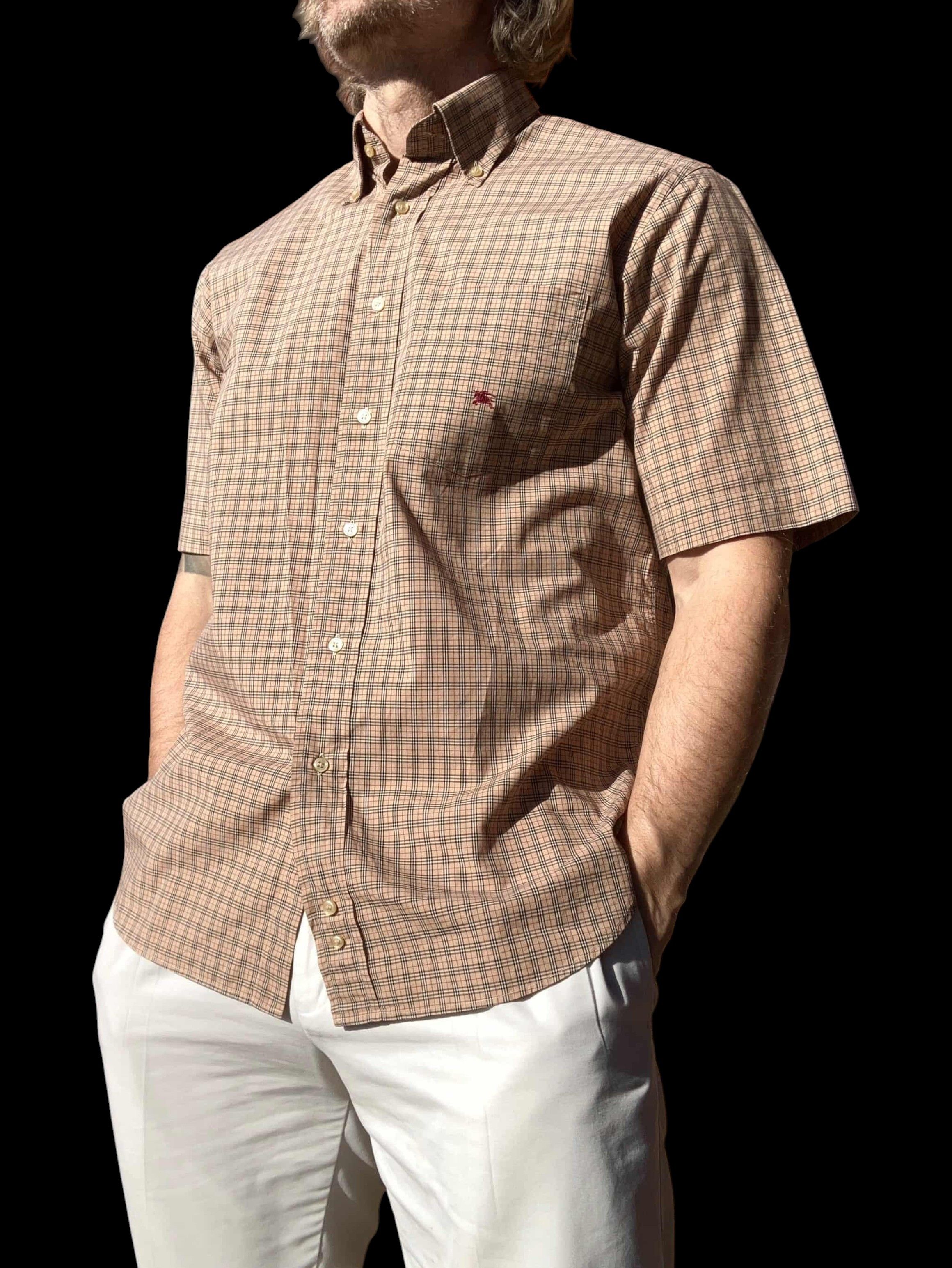 Burberry Burberry London Men's Nova Check Plaid Button Shirt Size 3 L Size US L / EU 52-54 / 3 - 2 Thumbnail