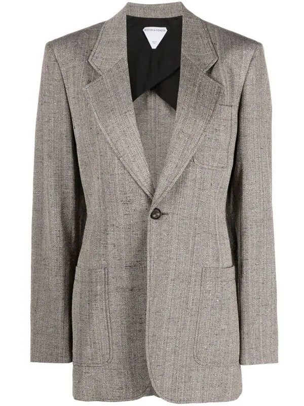 Bottega Veneta o1y0725 Blazer in Brown Size S / US 4 / IT 40 - 1 Thumbnail