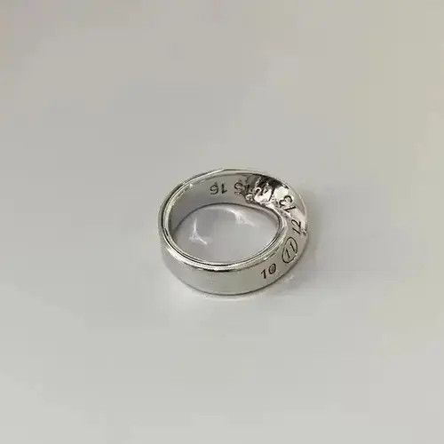 Jewelry Distressed Twisted Design Engraved Number Size ONE SIZE - 2 Thumbnail